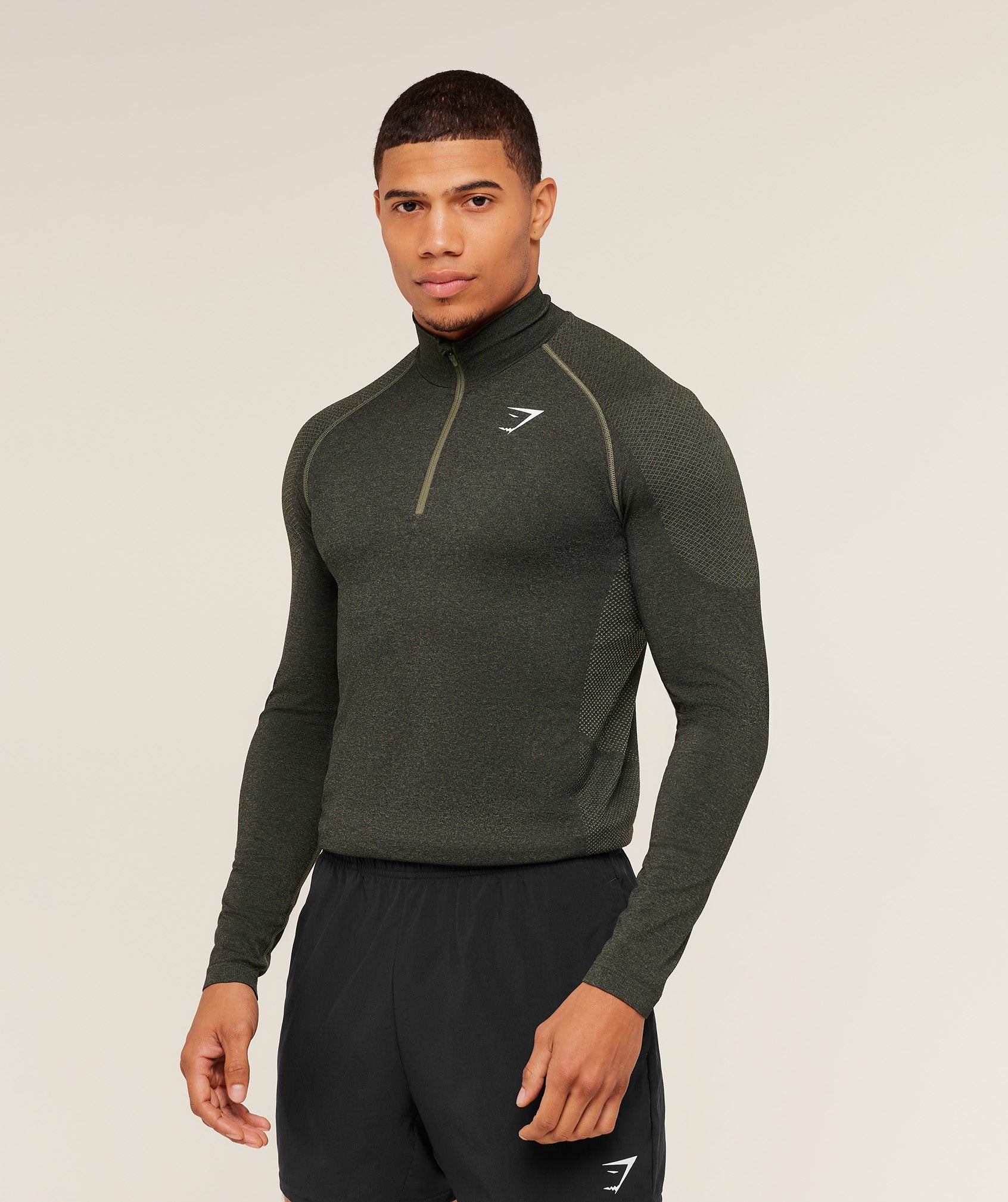 Gymshark Vital 1/4 Zip Core Olive