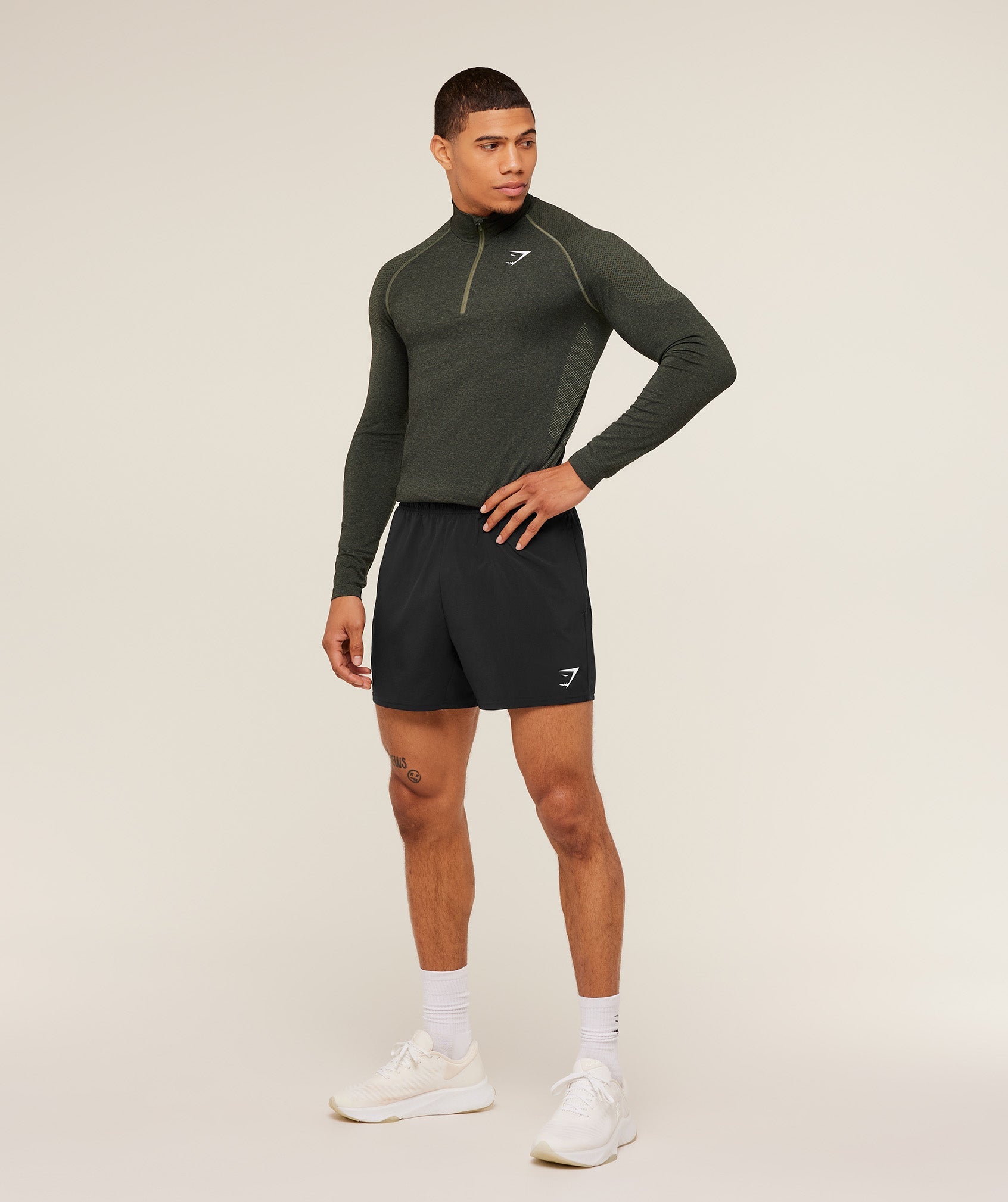 Gymshark Vital 1/4 Zip Core Olive