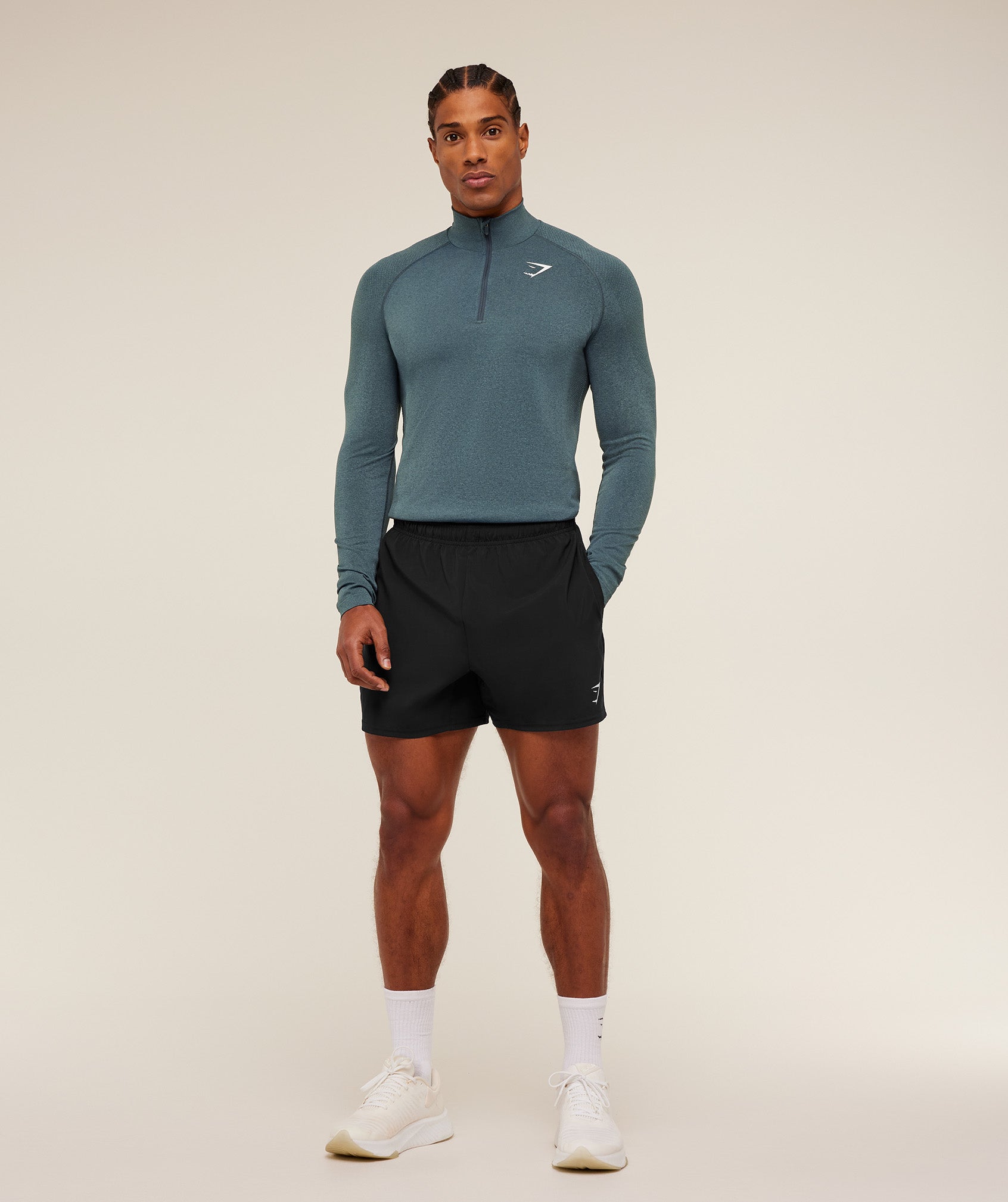 Gymshark Vital 1/4 Zip Iron Blue