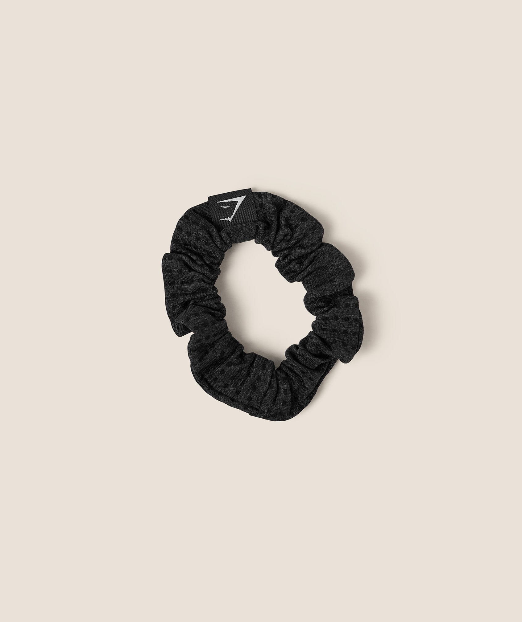 Women's Gymshark Vital Frill Scrunchie Black Marl