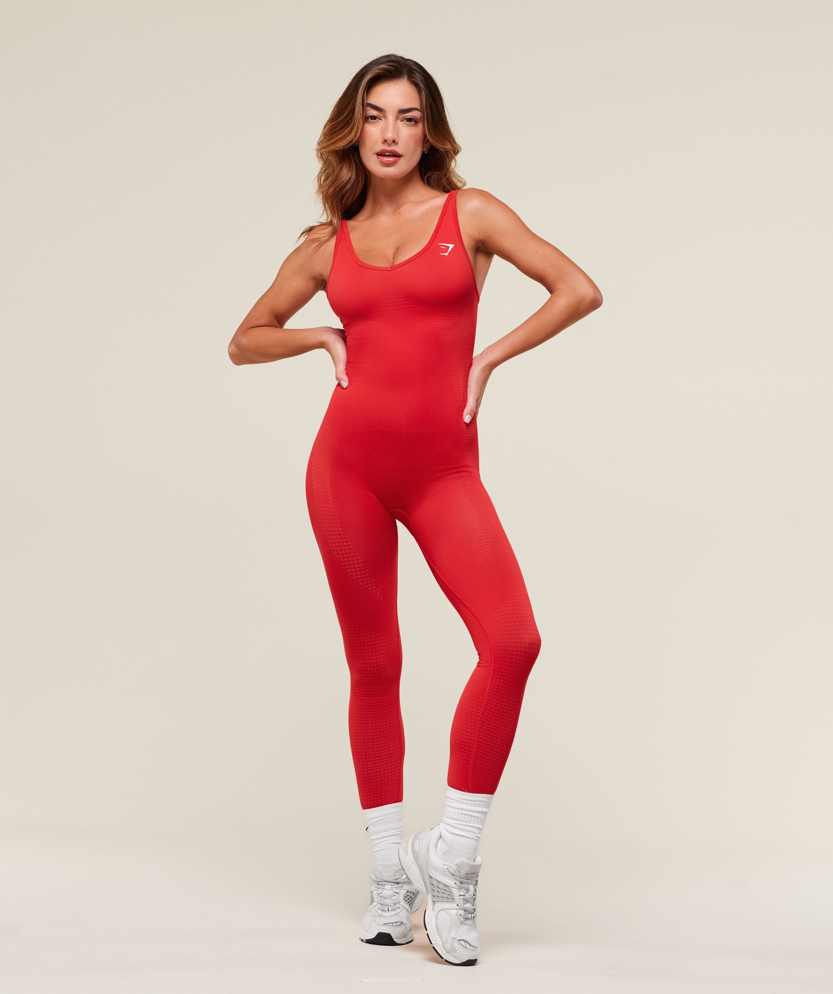 Women's Gymshark Vital Soft All In One Velocity Red