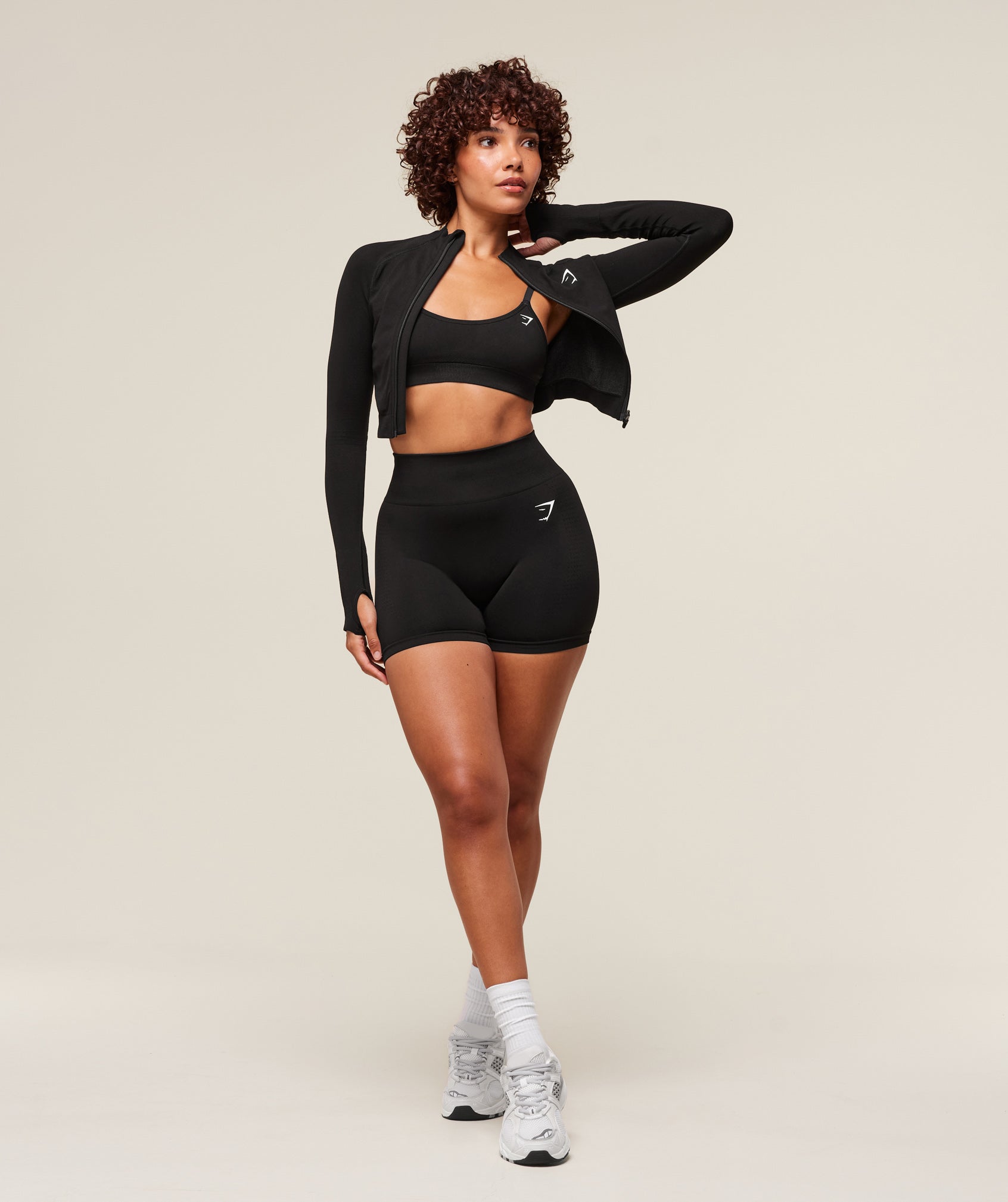 Women's Gymshark Vital Soft Shorts Black