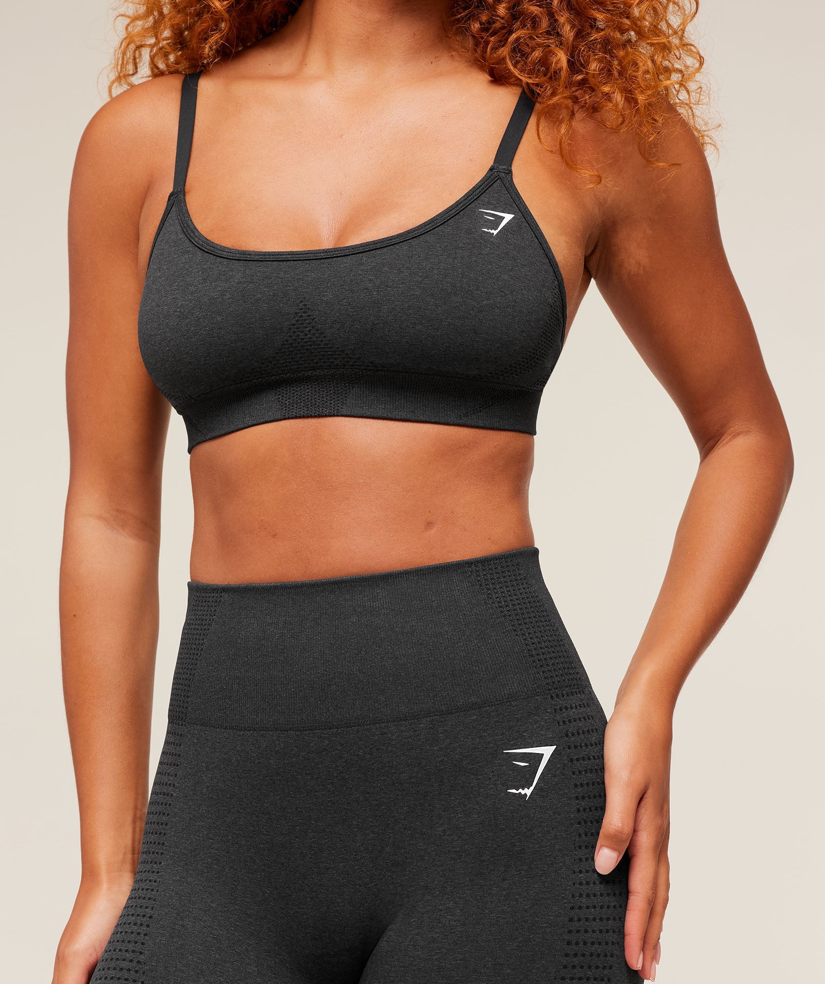 Women's Gymshark Vital Regular Leggings Black Marl