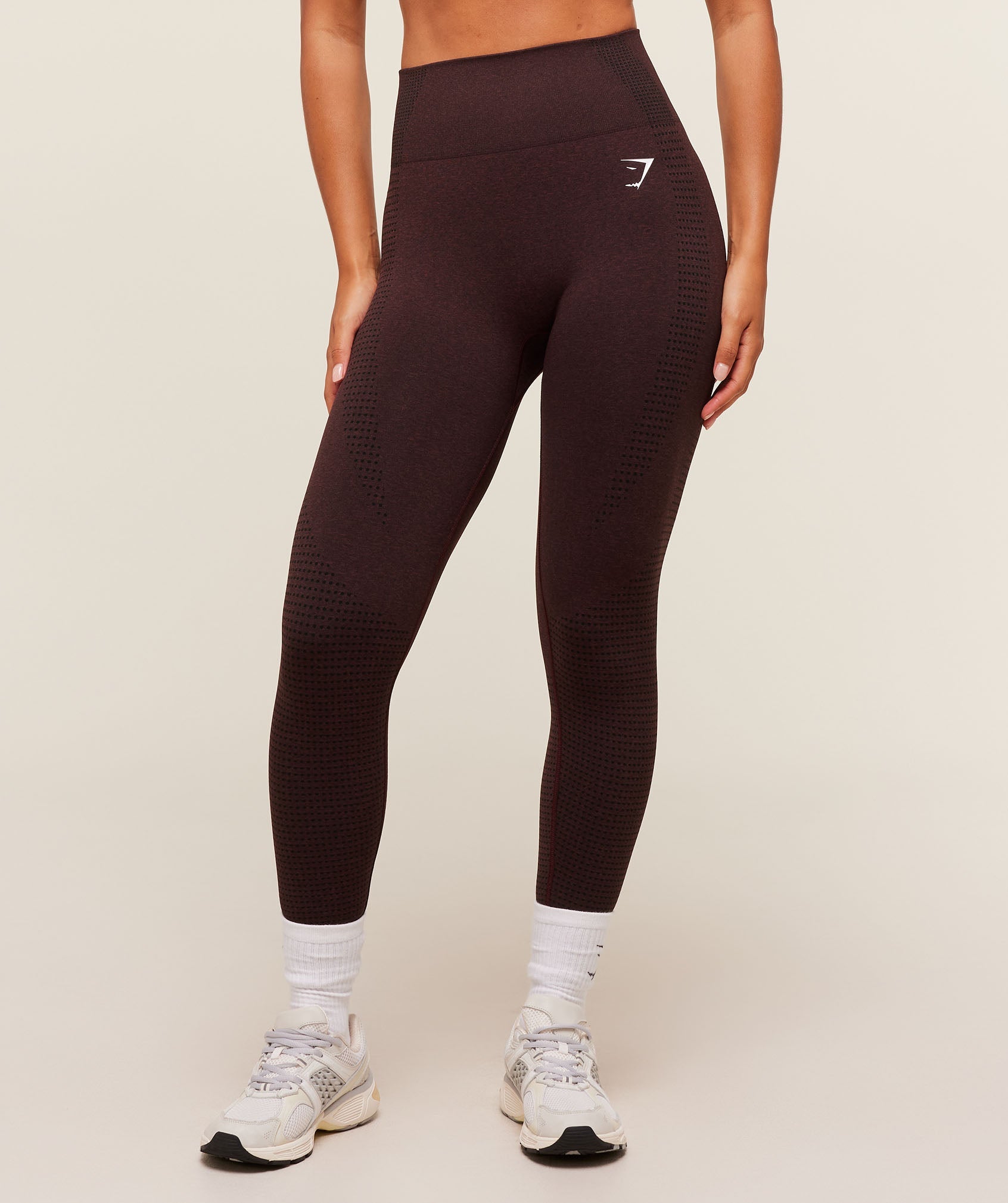 Women's Gymshark Vital Regular Leggings Rich Maroon