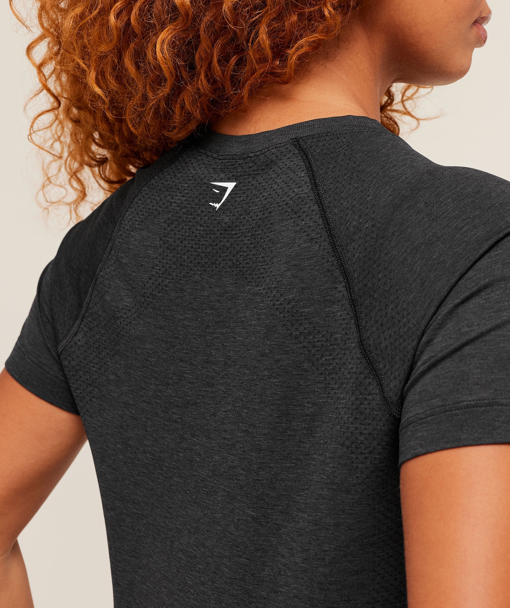 Women's Gymshark Vital Seamless 2.0 Light T-Shirt Black Marl