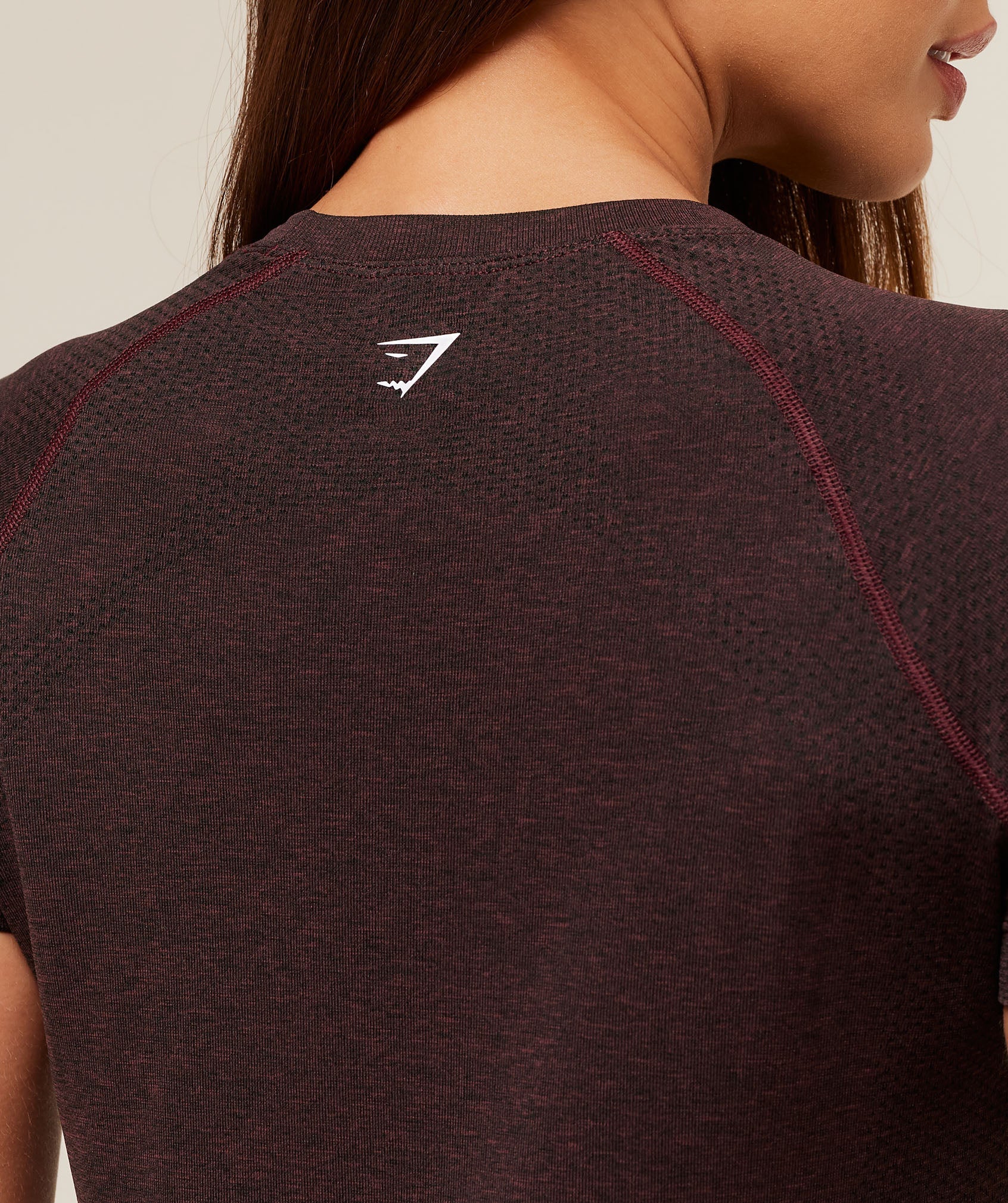 Women's Gymshark Vital Light T-Shirt Rich Maroon