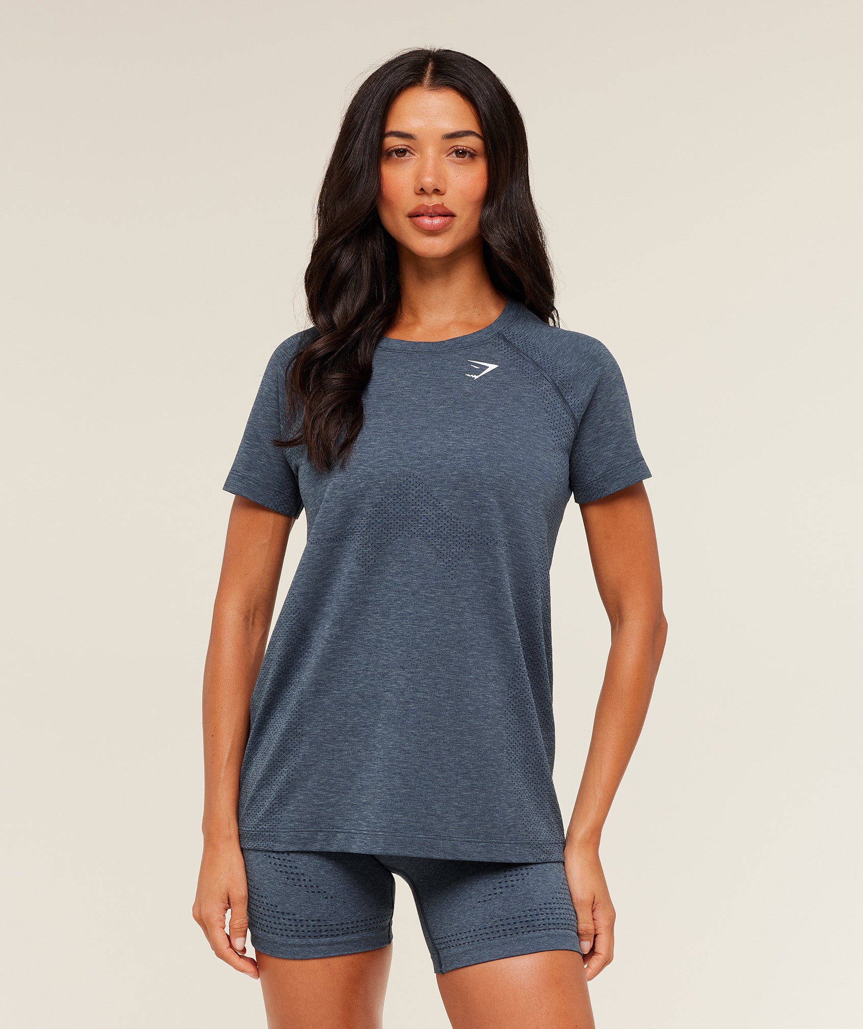 Women's Gymshark Vital Light T-Shirt Gs Stealth Blue