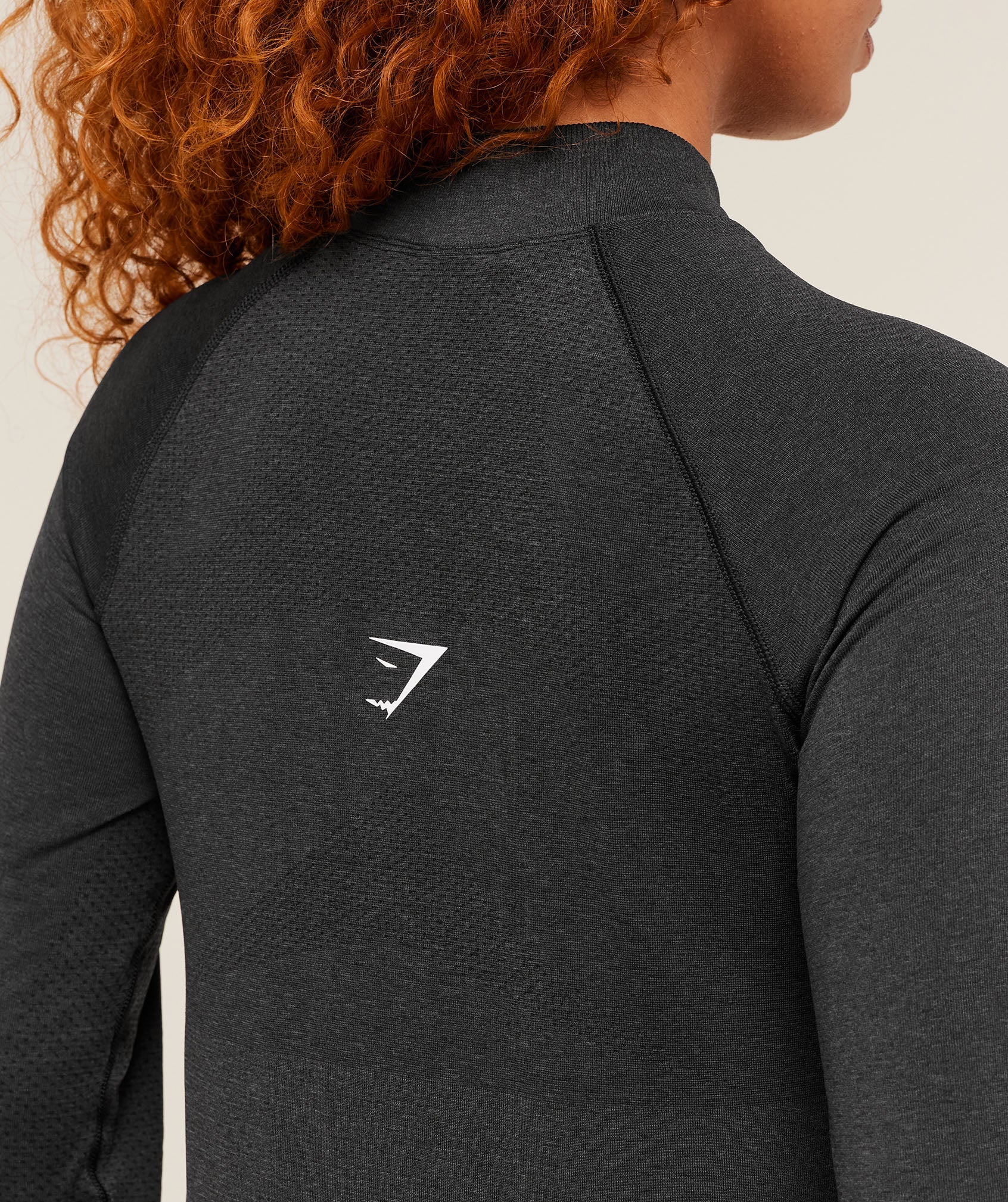 Women's Gymshark Vital Long Line Top Black Marl