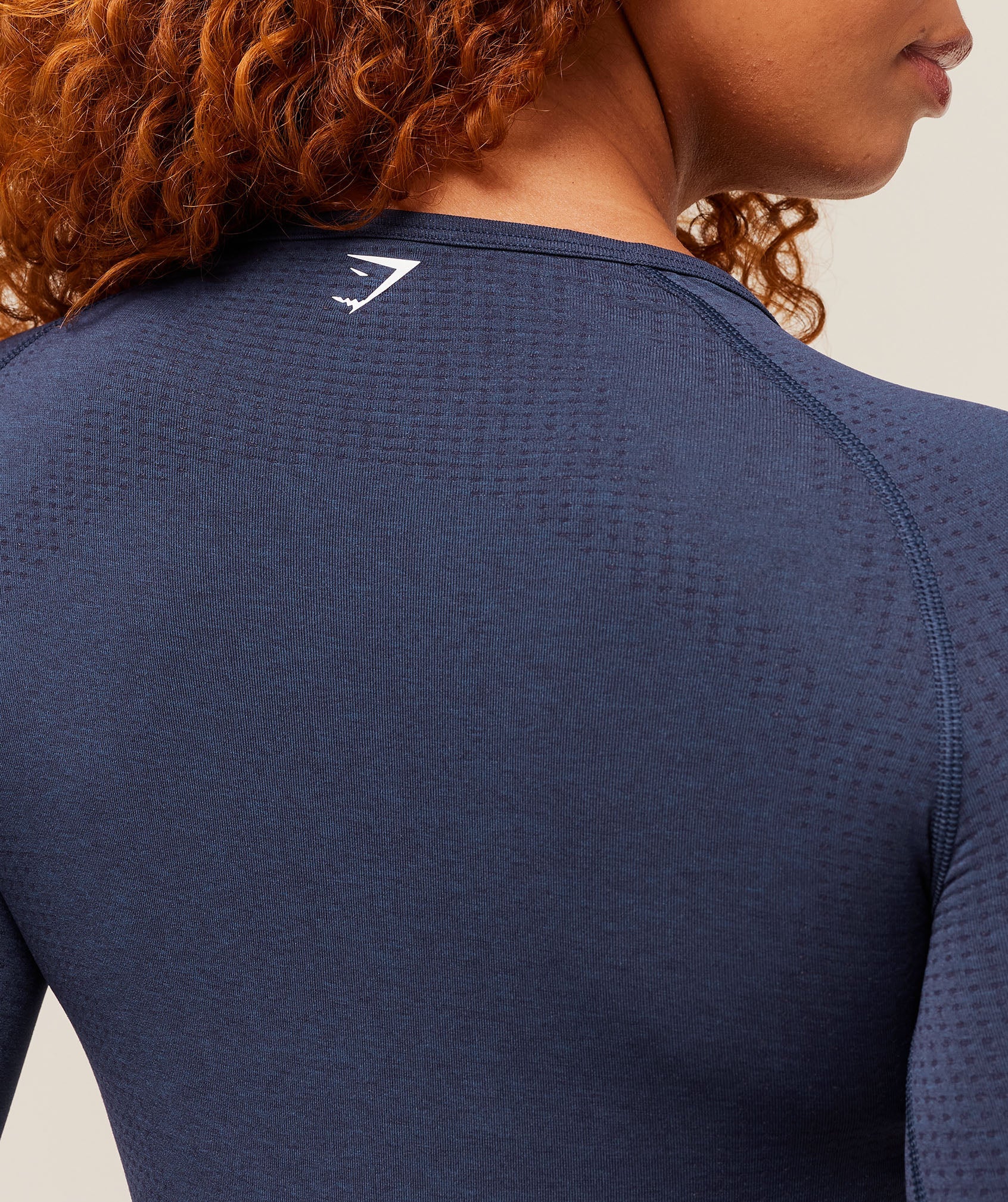 Women's Gymshark Vital Long Sleeve Top Heavy Blue Marl