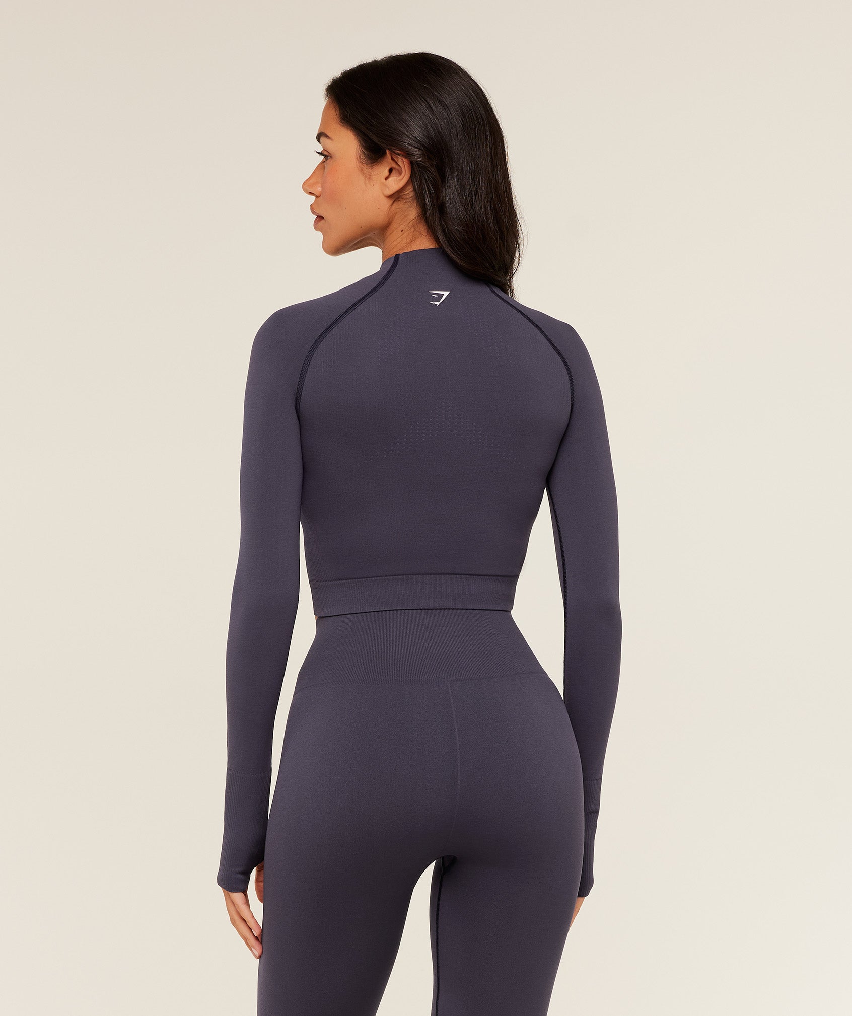 Women's Gymshark Vital Seamless Midi Zip 2.0 Pullover Midnight Purple