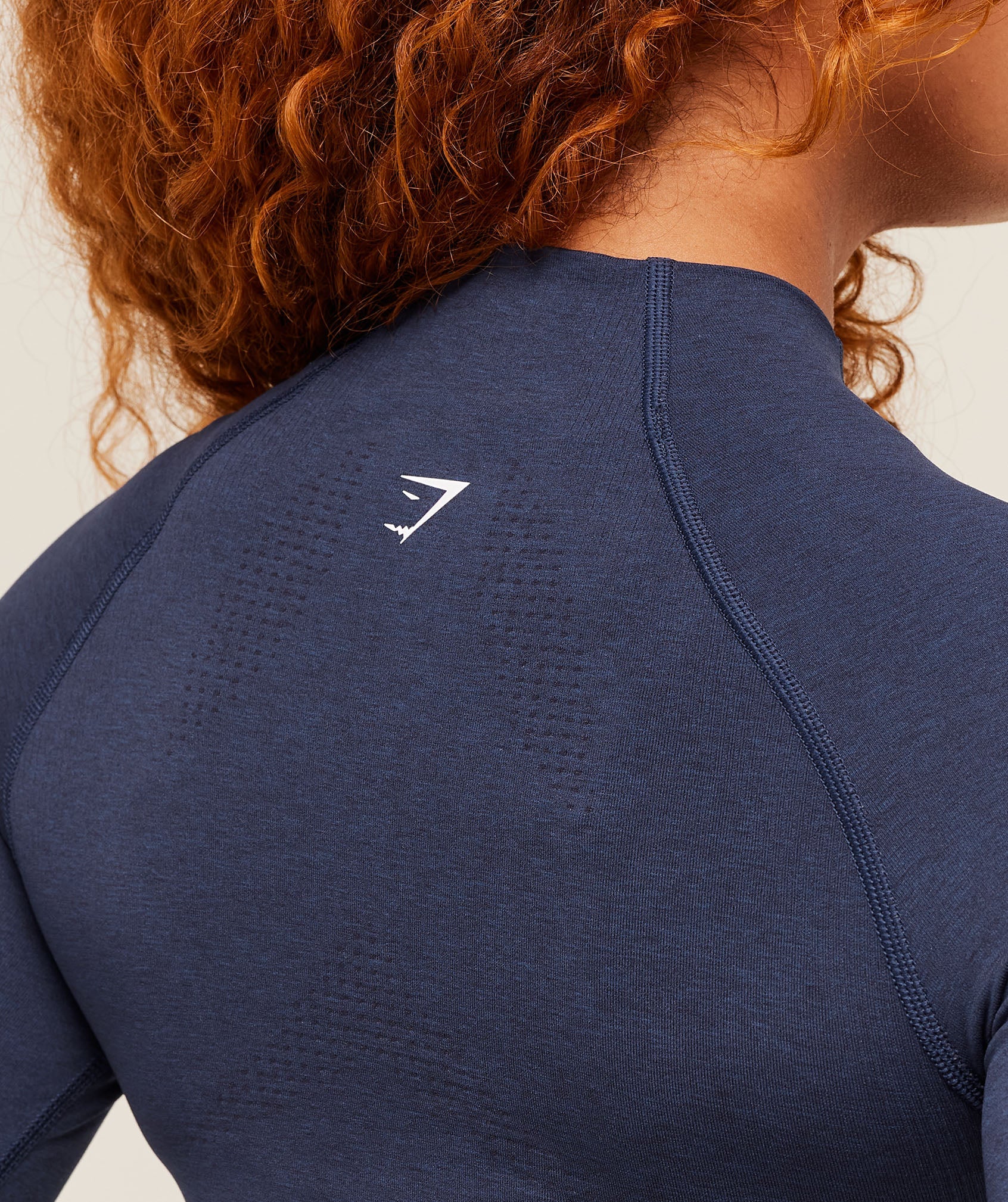 Women's Gymshark Vital Midi Zip Up Jacket Heavy Blue Marl