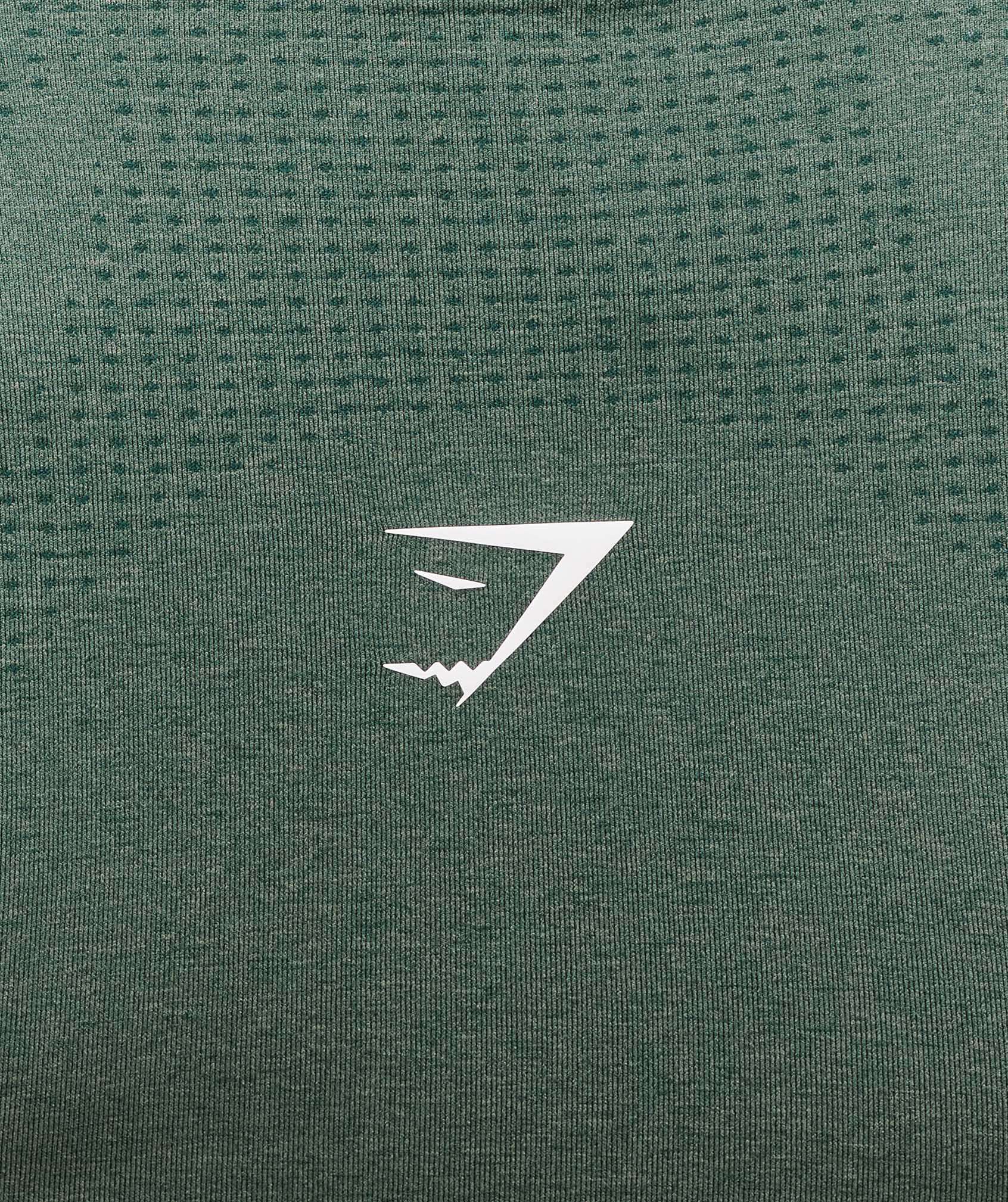Women's Gymshark Vital Scoop Neck Top Obsidian Green Marl