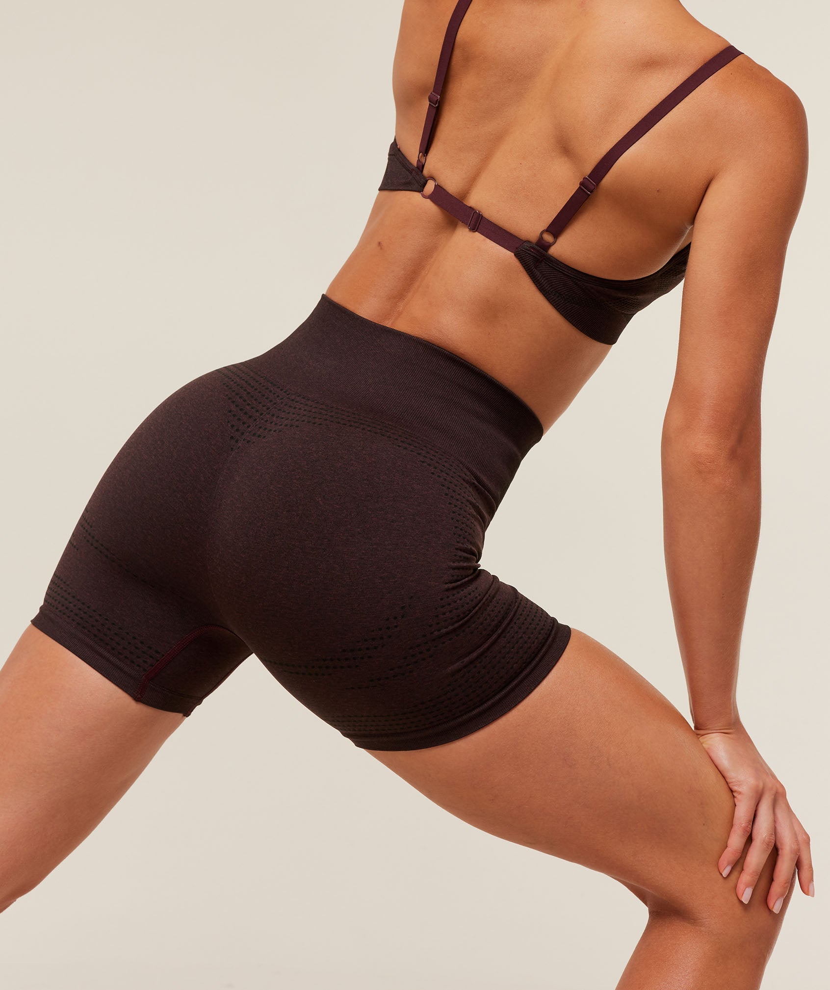 Women's Gymshark Vital Seamless Shorts Rich Maroon