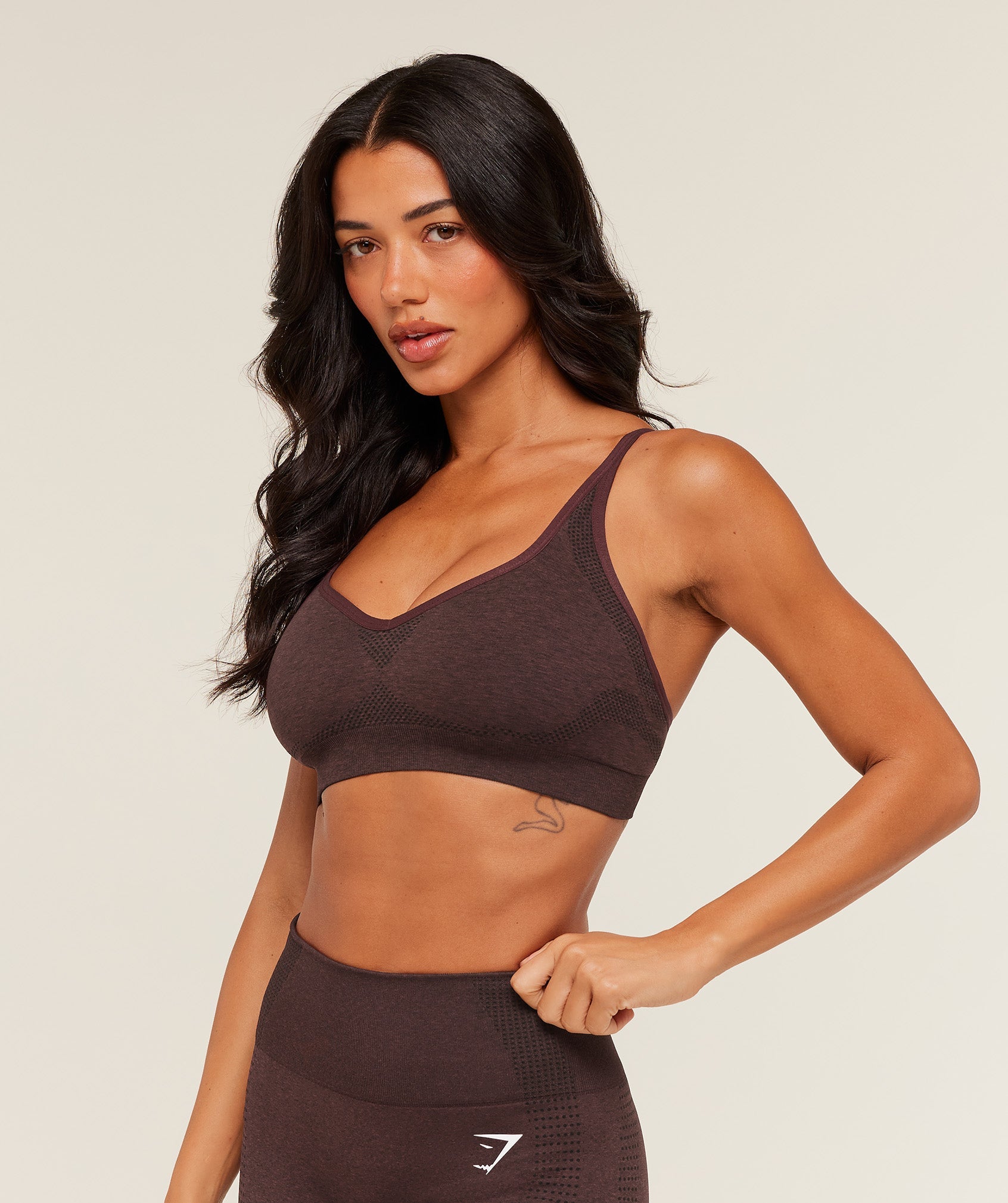 Women's Gymshark Vital Sports Bra Rich Maroon