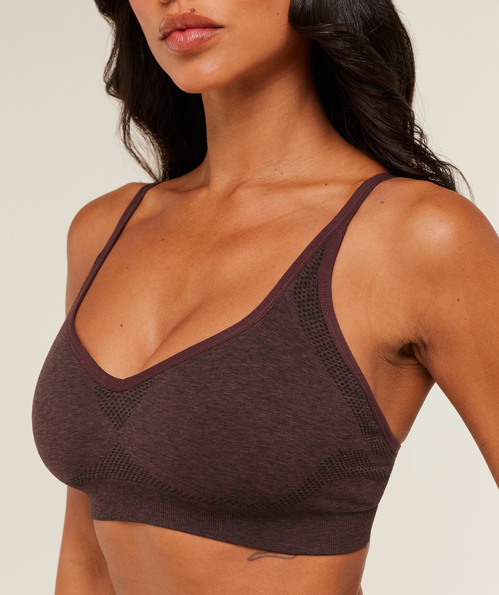 Women's Gymshark Vital Sports Bra Rich Maroon