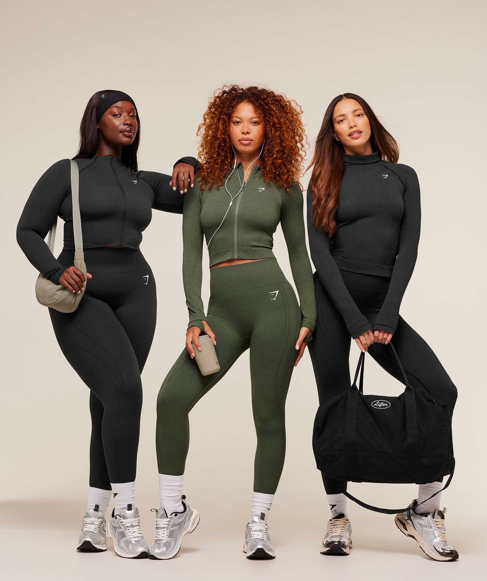 Women's Gymshark Vital Warm Leggings Base Green