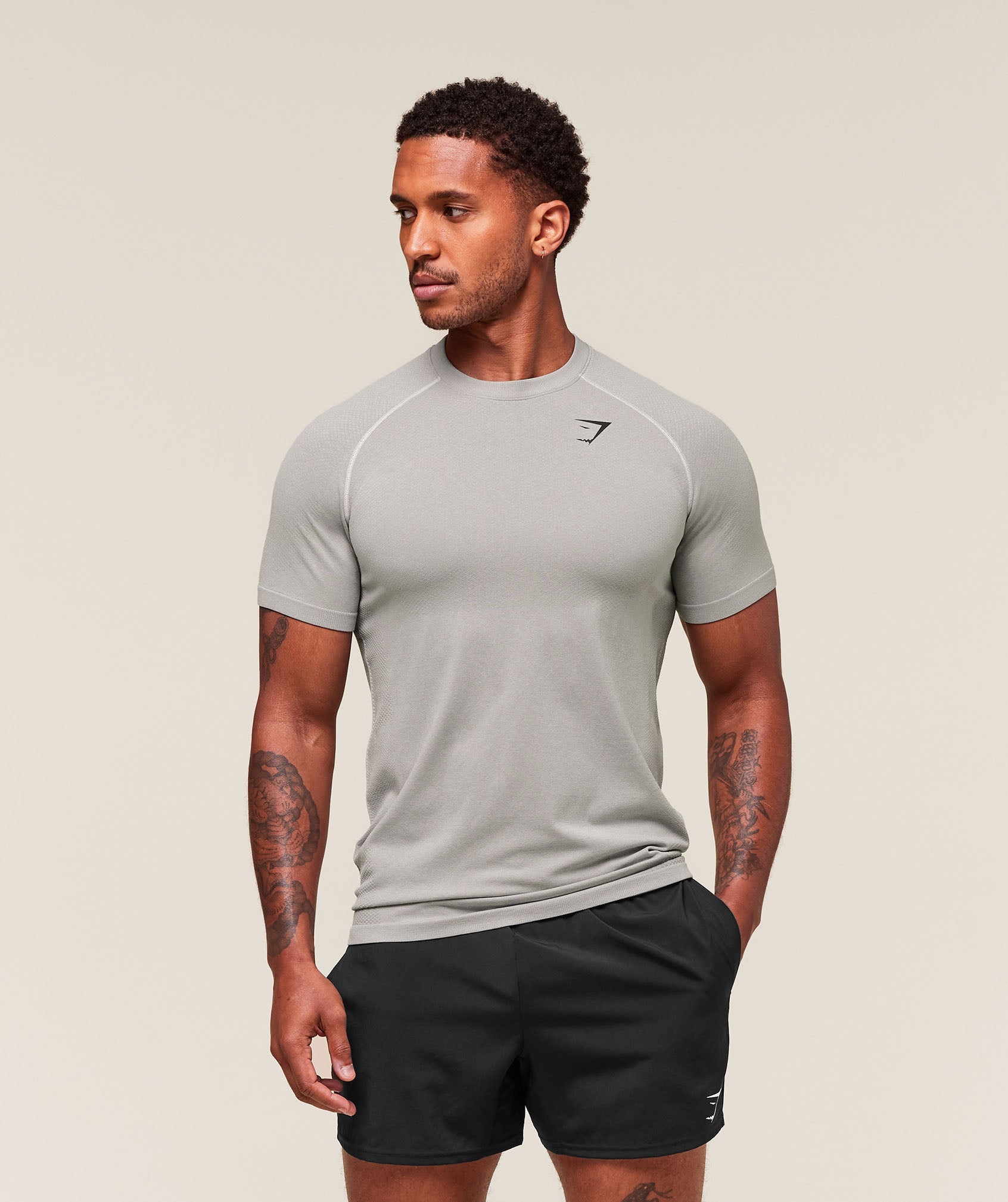 Gymshark Vital Seamless T-Shirt Light Grey