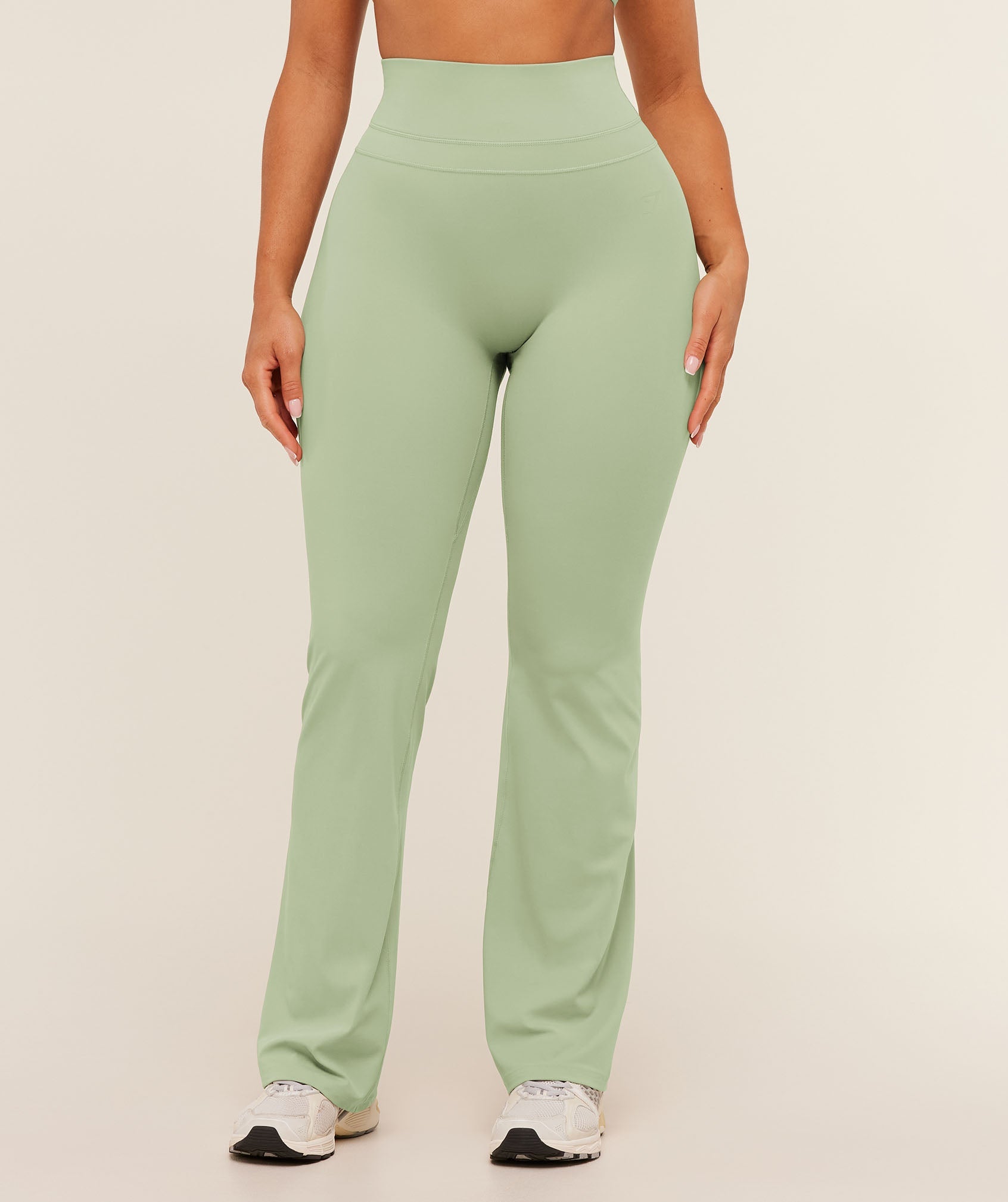 Women's Gymshark Whitney Regular Flared Legging Haze Green
