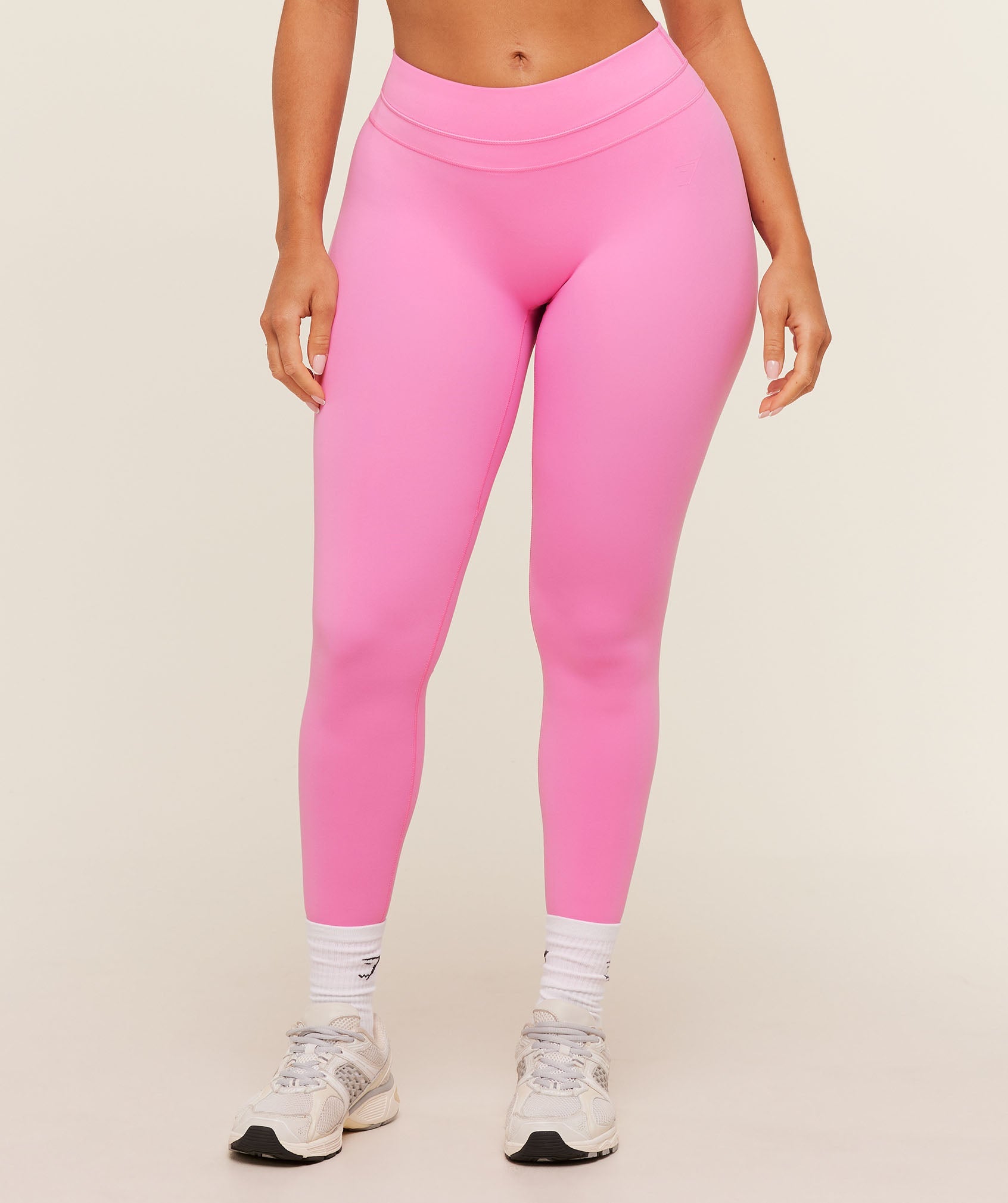 Women's Gymshark Whitney Mid-High Rise Leggings Focus Pink