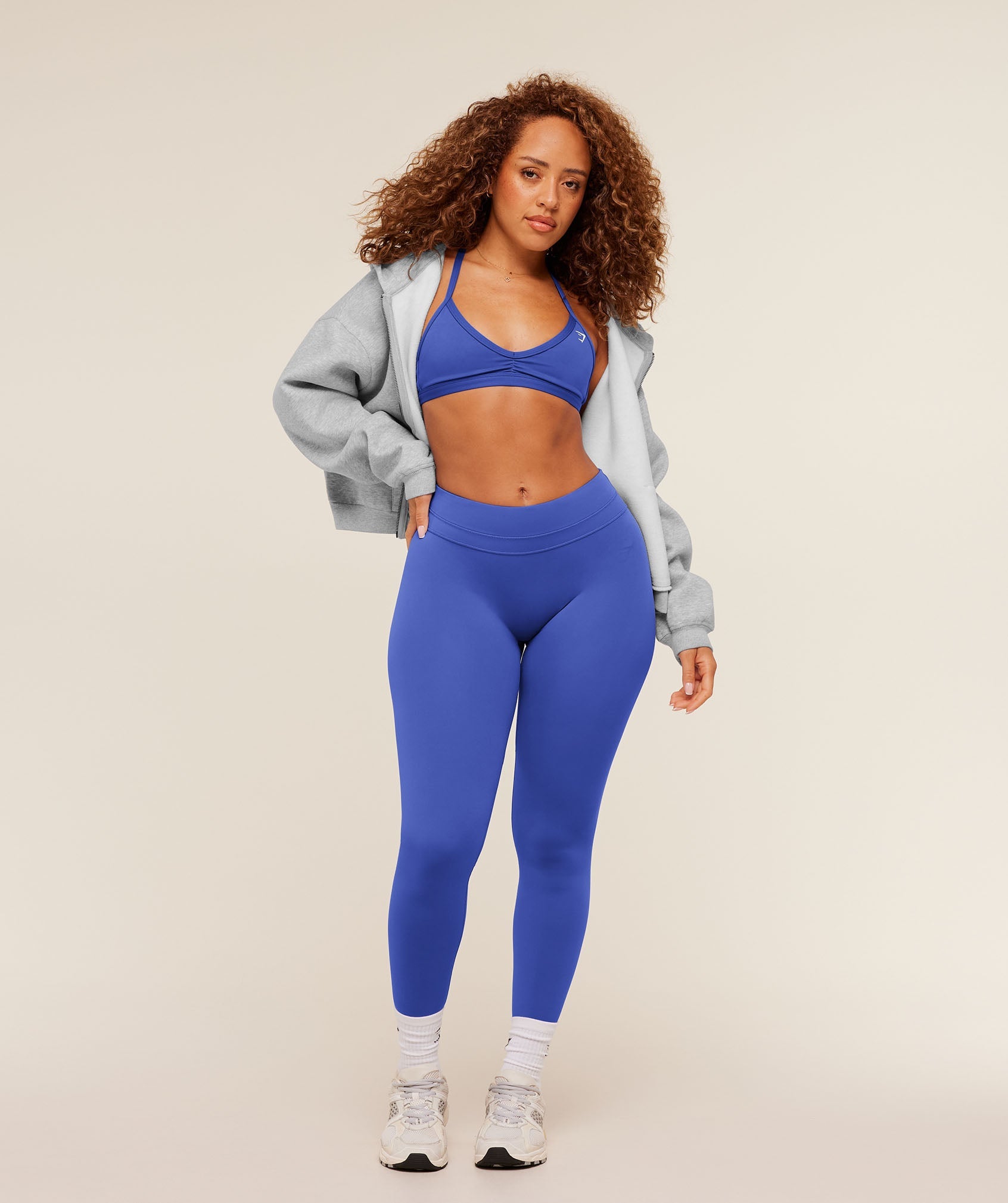 Women's Gymshark Whitney Mid-High Rise Leggings Force Blue
