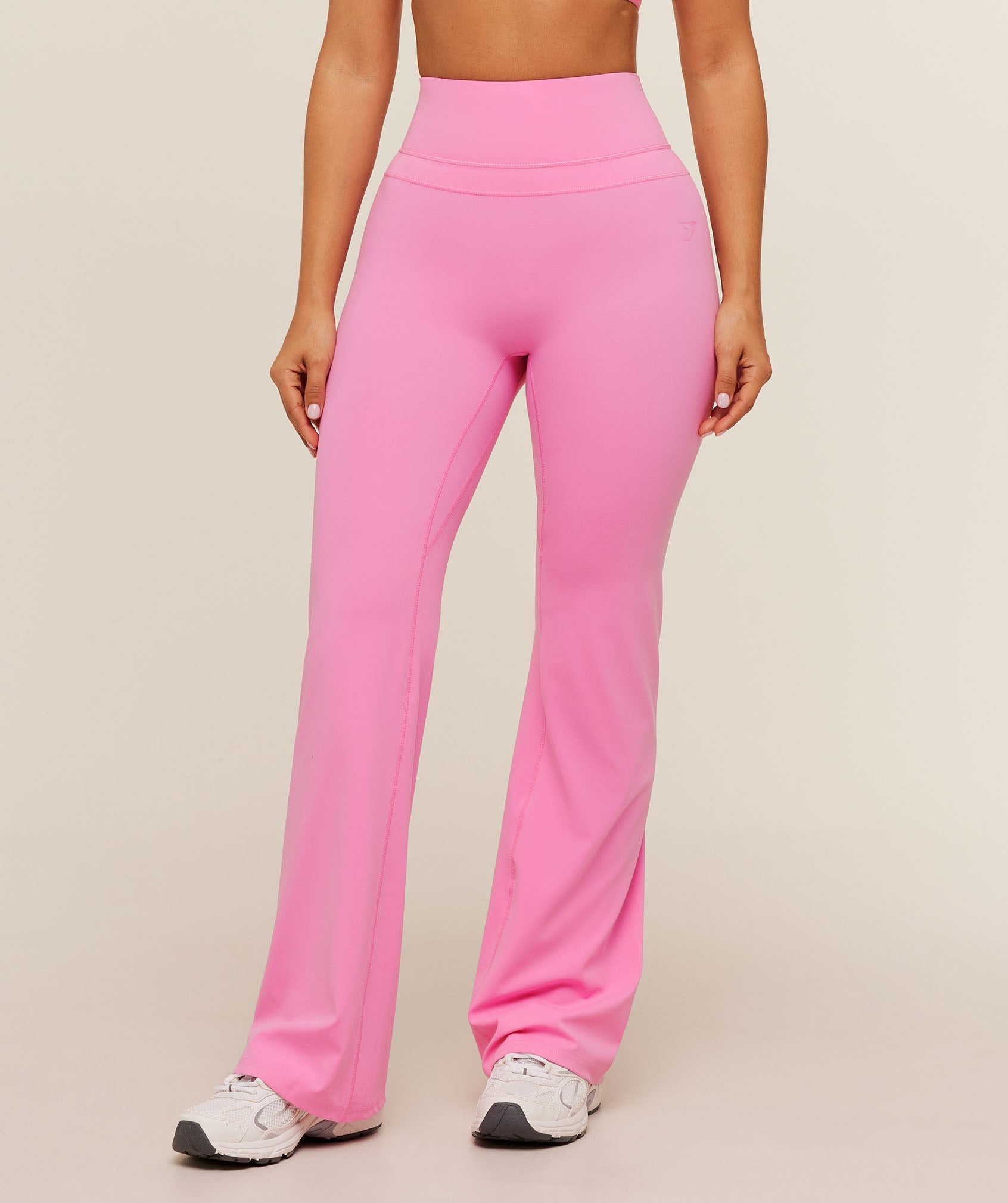 Women's Gymshark Whitney Short Flared Legging Focus Pink
