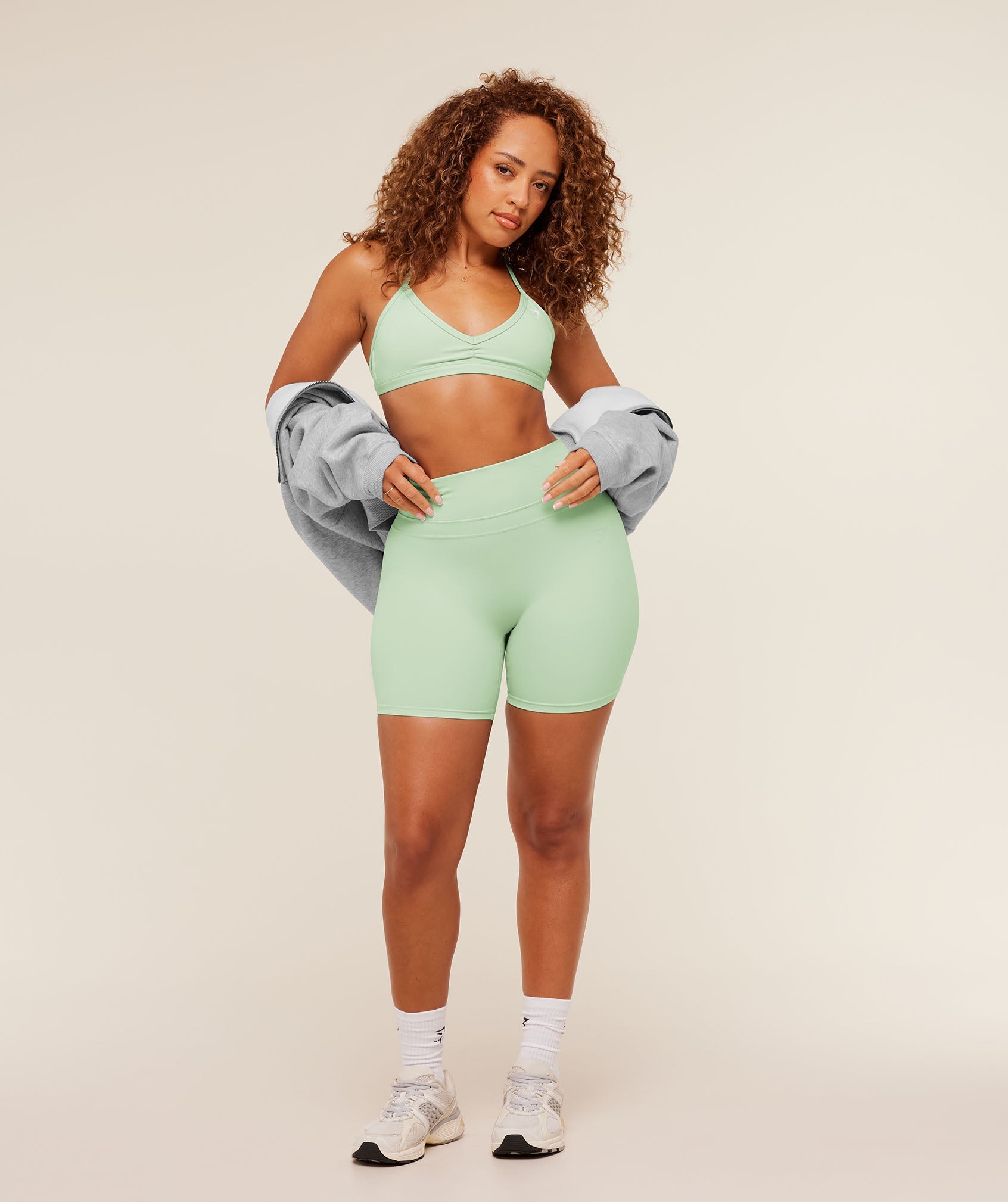 Women's Gymshark Whitney Shorts Clay Green