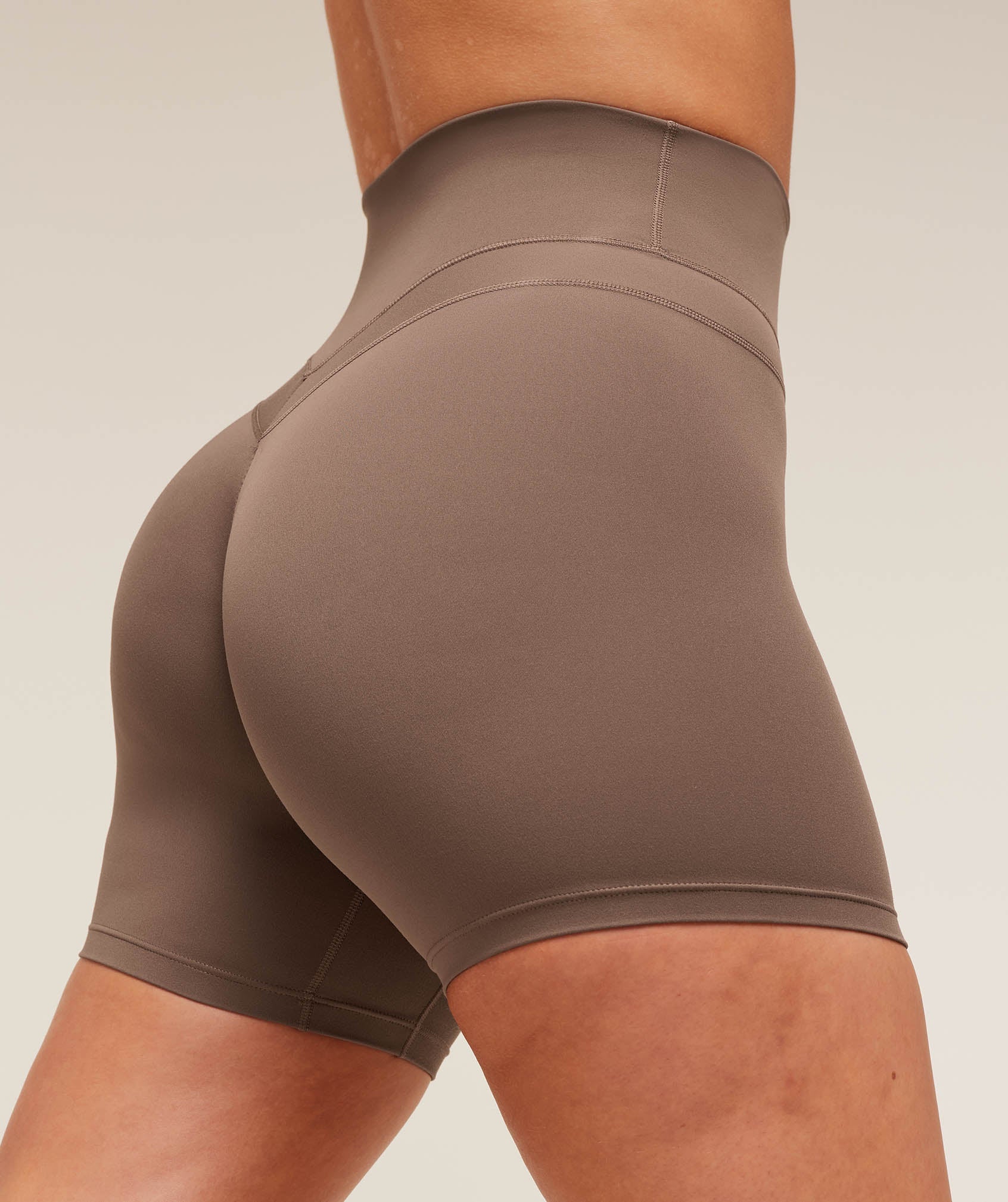 Women's Gymshark Whitney Shorts Soft Brown