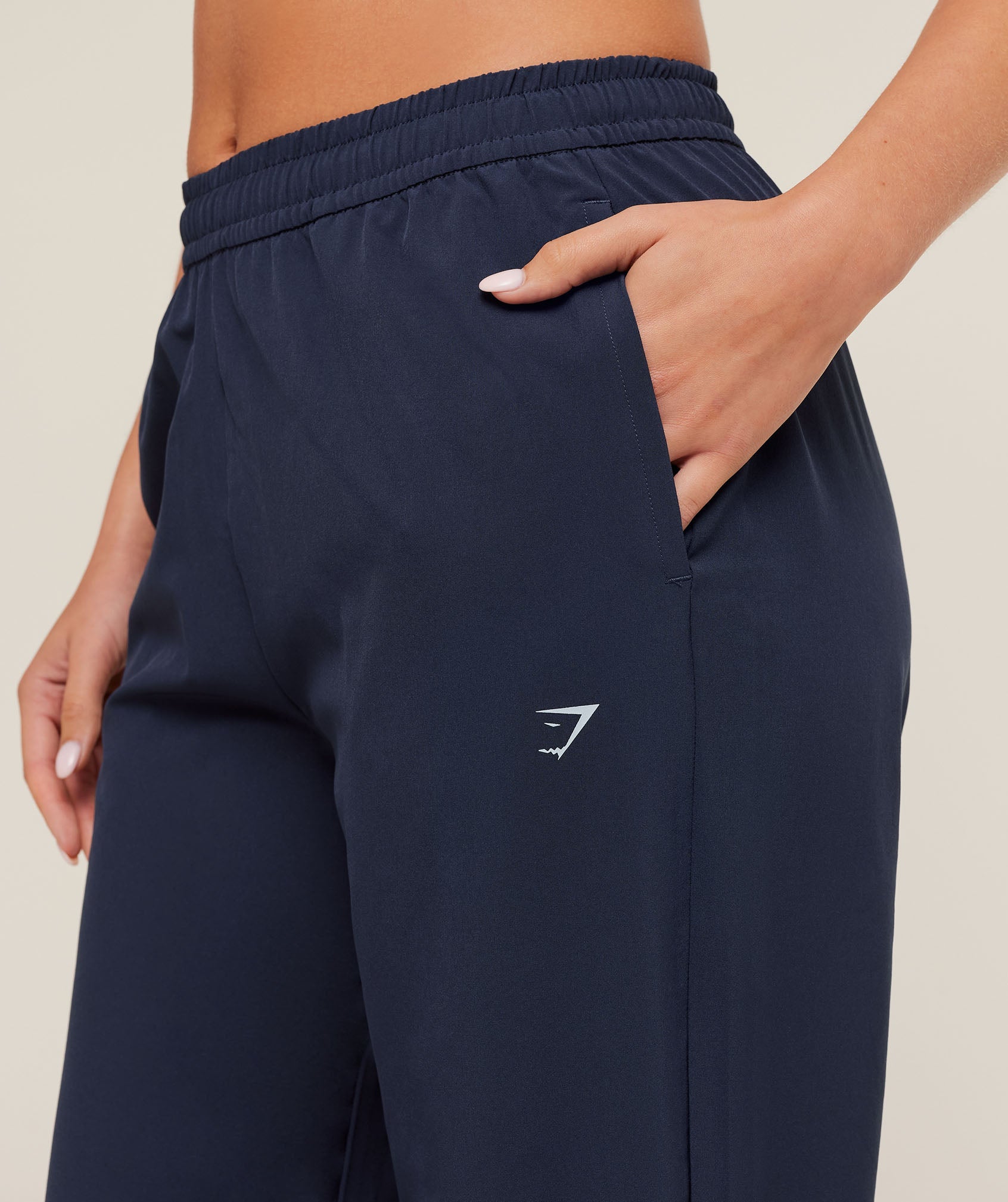 Women's Gymshark Woven Track Straight Leg Pant Heavy Blue