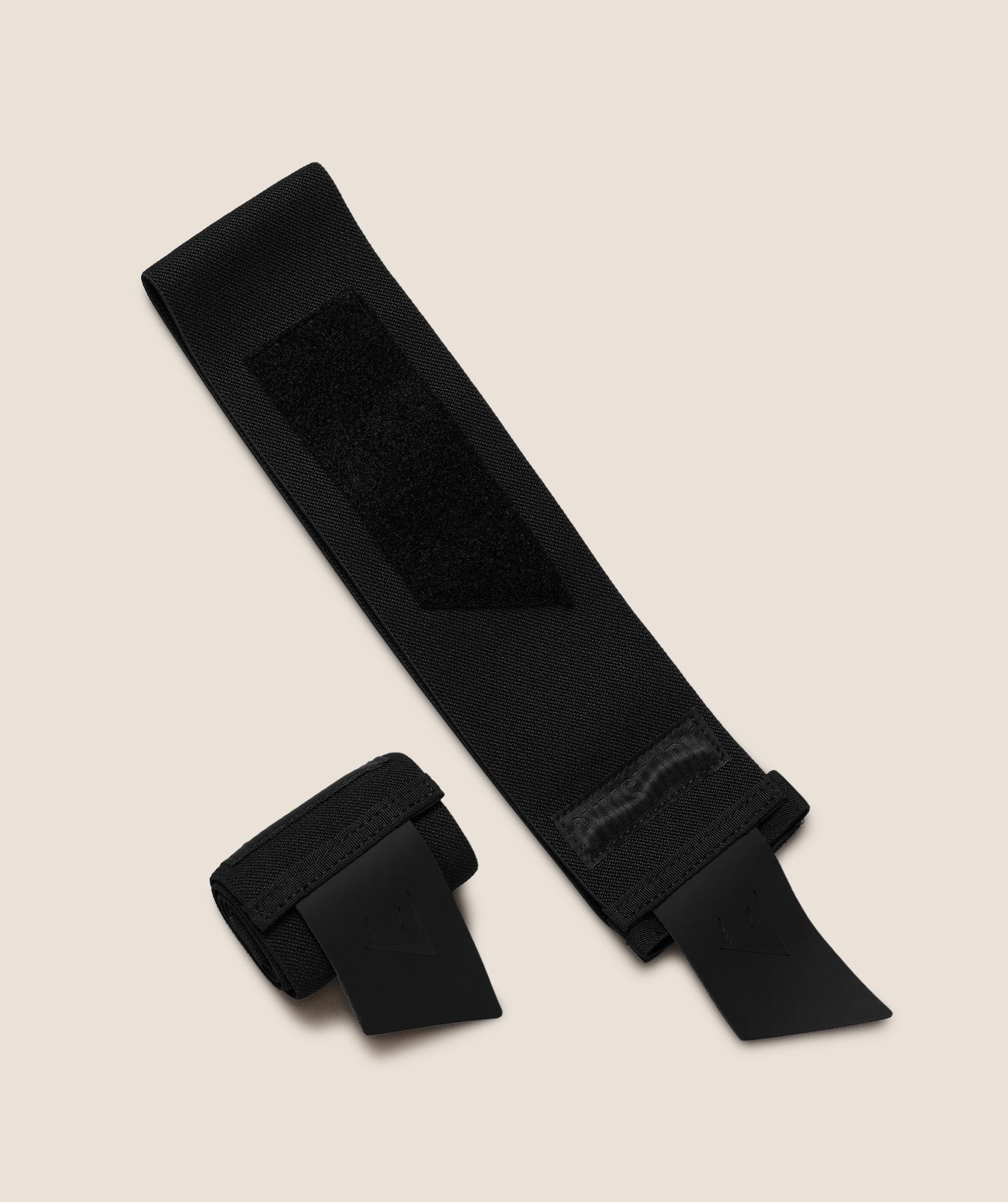 Women's Gymshark Rigid Wrist Straps Black