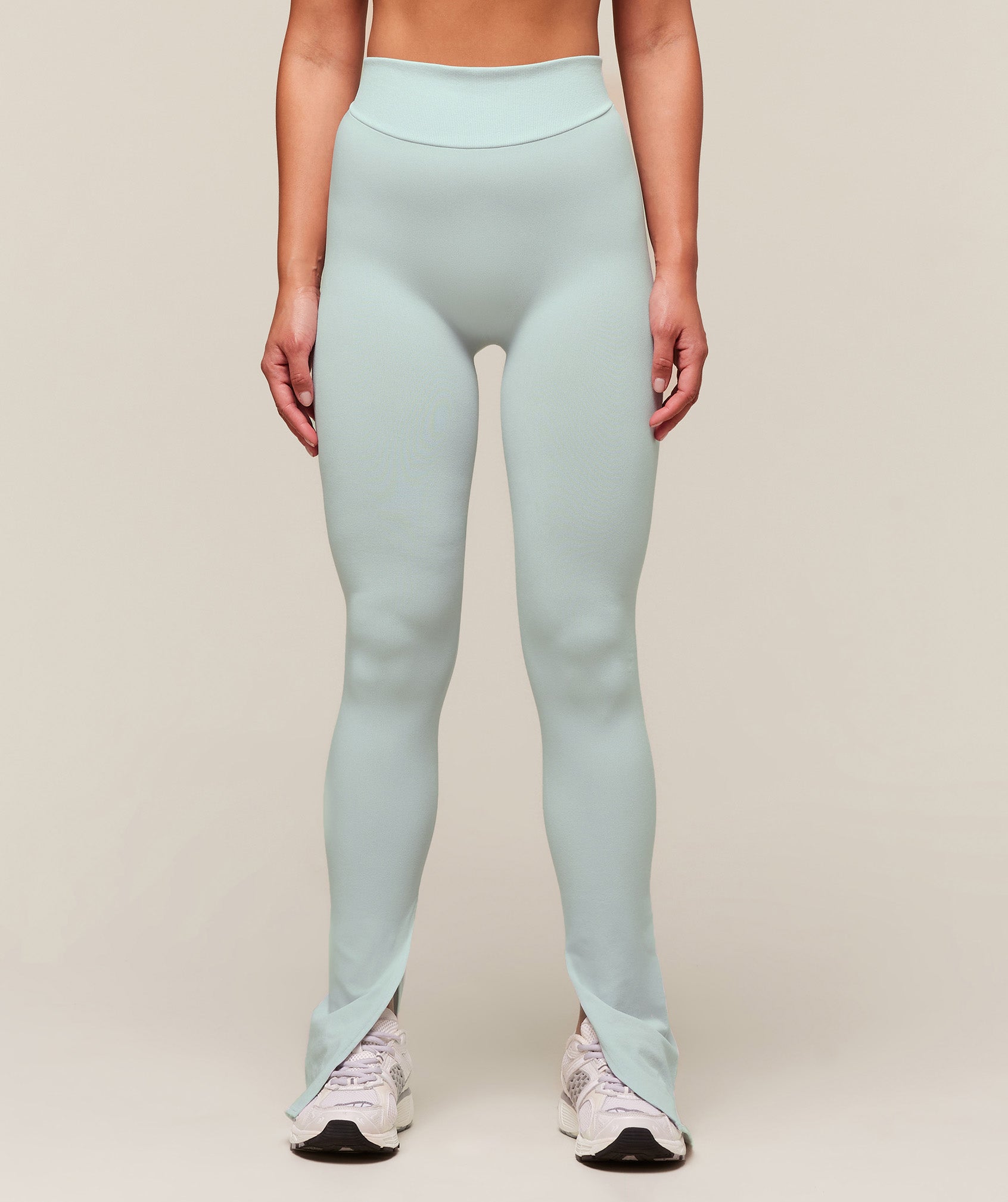 Women's Gymshark Everywear Warp Knit Flare Leggings Frost Blue