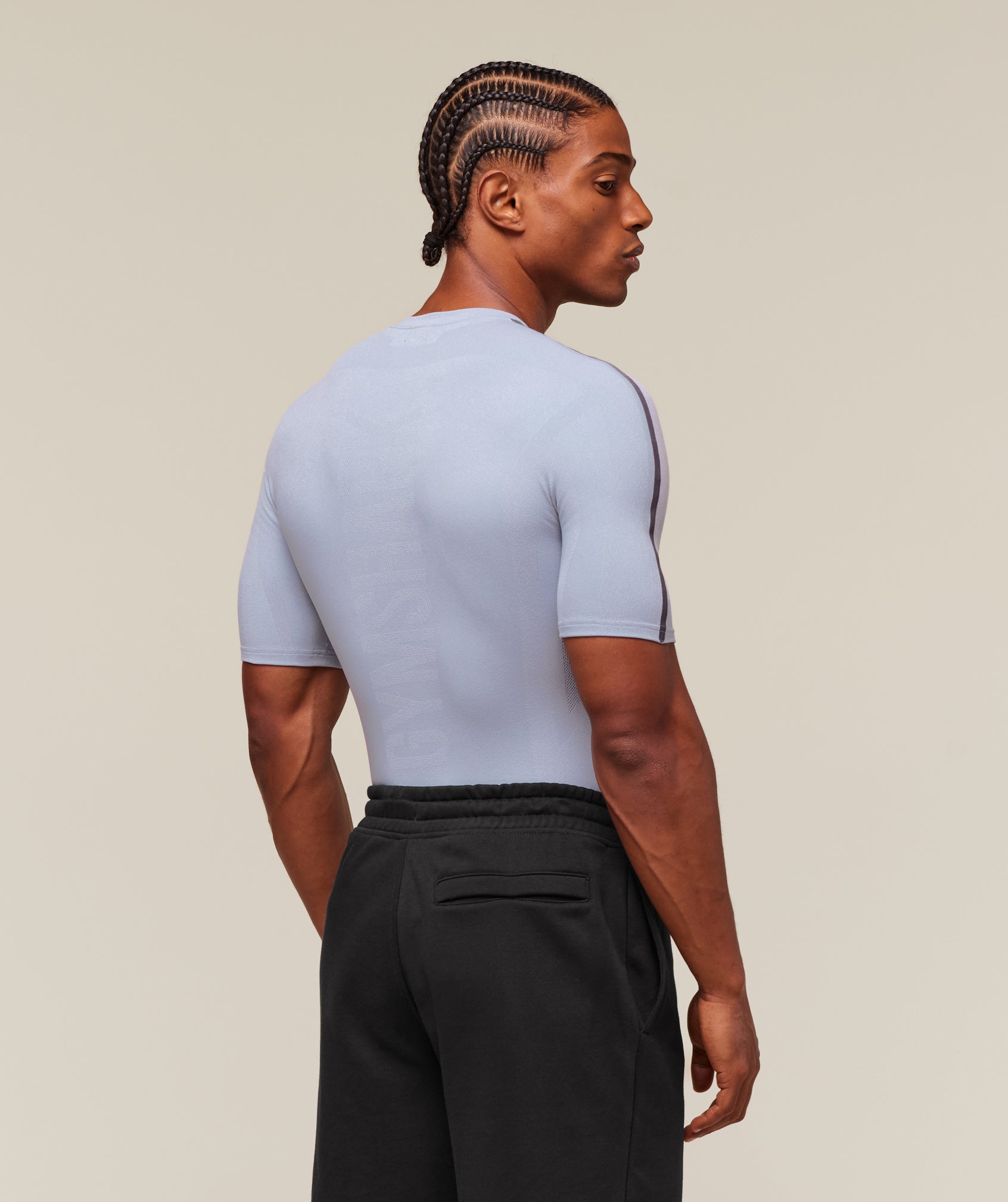 Gymshark Everywear Warp Knit T-Shirt Pale Blue