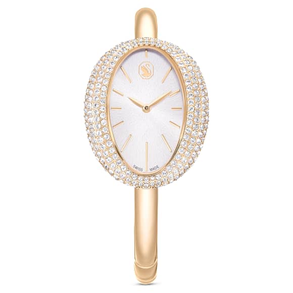 Swarovski Imber Bangle Watch Swiss Made Metal Bracelet Gold Tone Champagne Gold-Tone Finish SW5716108