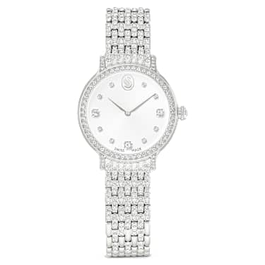 Swarovski Imber Watch Swiss Made Metal Bracelet Silver Tone Stainless Steel SW5741229