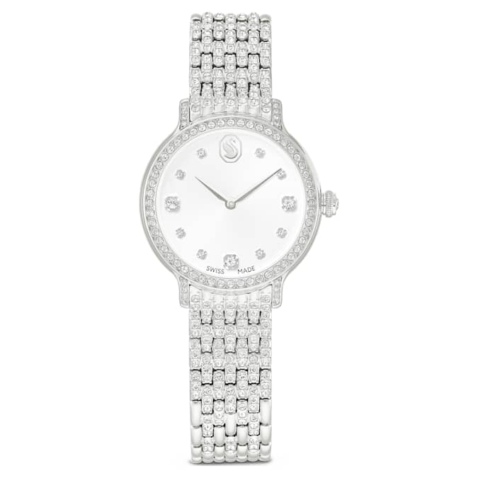 Swarovski Imber Watch Swiss Made Metal Bracelet Silver Tone Stainless Steel SW5741229