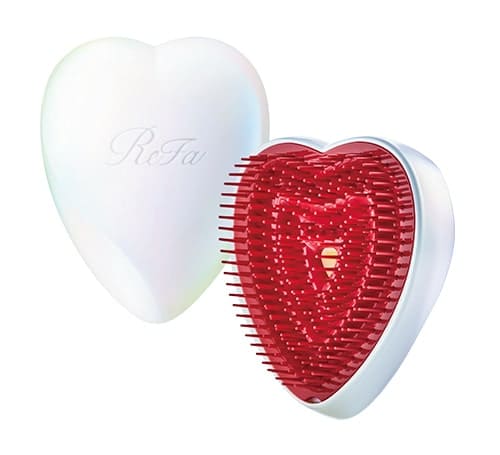 Refa Heart Brush Aurora White