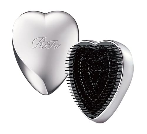 Refa Heart Brush Silver