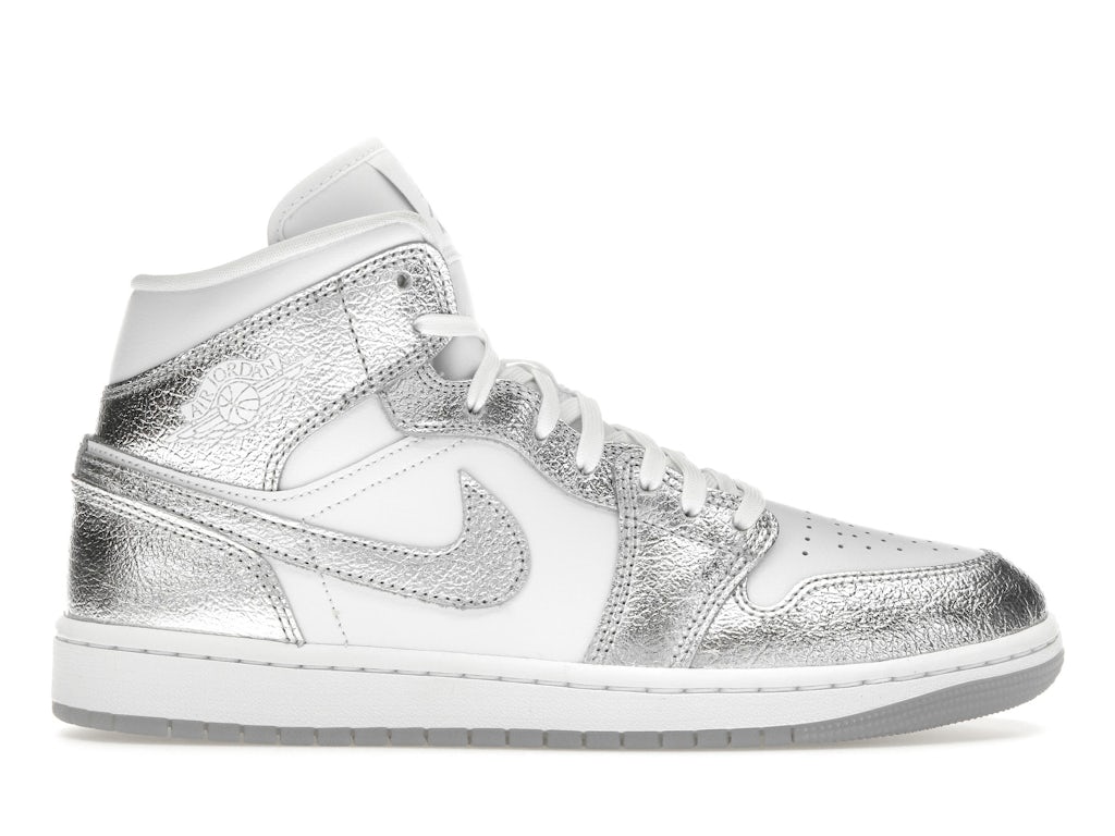 Jordan 1 Mid Se Metallic Silver (Women'S)
