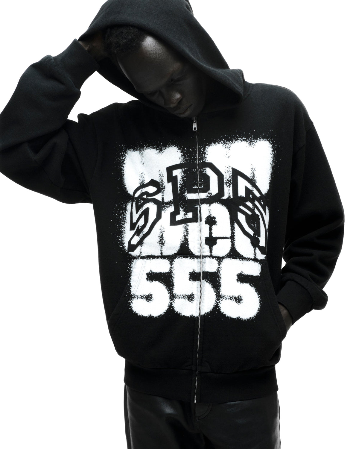 Sp5der Sp555 ZIP Hoodie