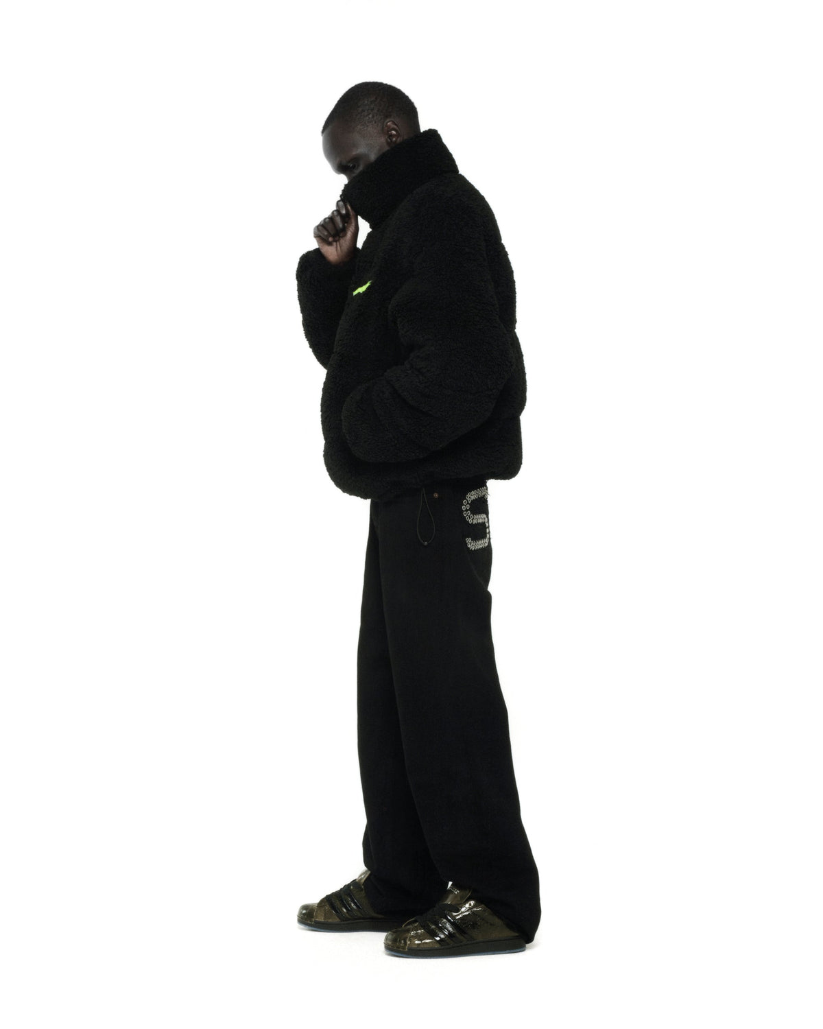 Sp5der Sherpa Puffer Jacket