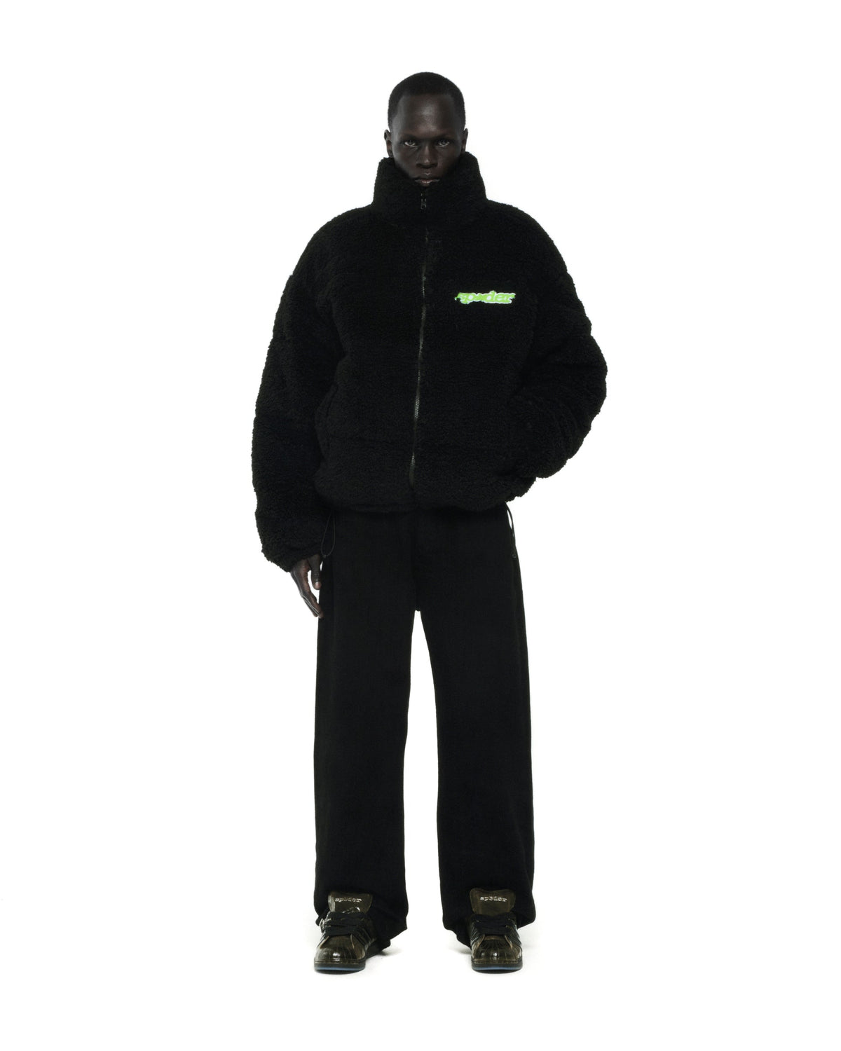 Sp5der Sherpa Puffer Jacket