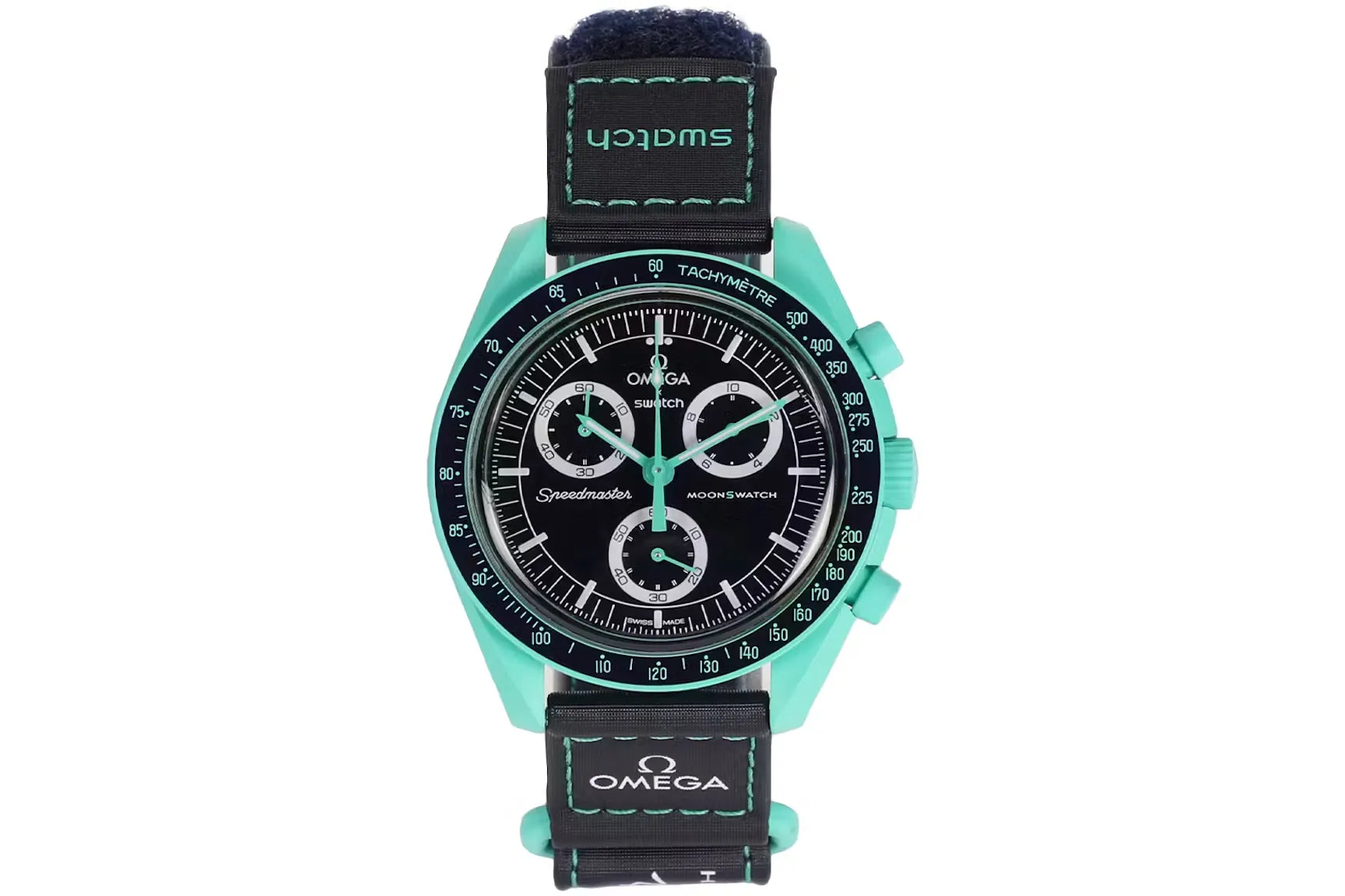 Swatch x Omega Bioceramic Moonswatch Mission On Earth Polar Lights