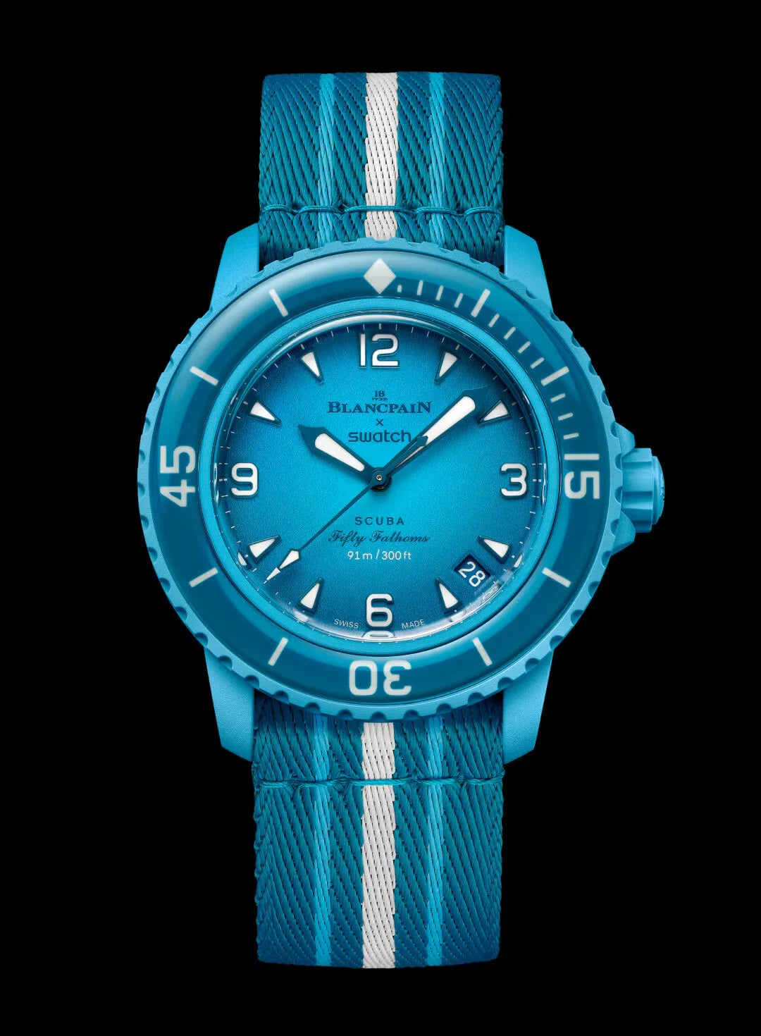 BIOCERAMIC SCUBA FIFTY FATHOMS COLLECTION - BLUE LAGOON