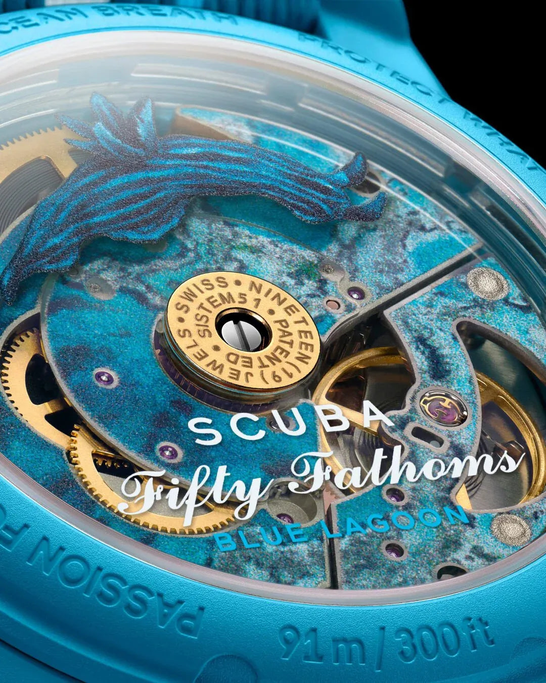 BIOCERAMIC SCUBA FIFTY FATHOMS COLLECTION - BLUE LAGOON
