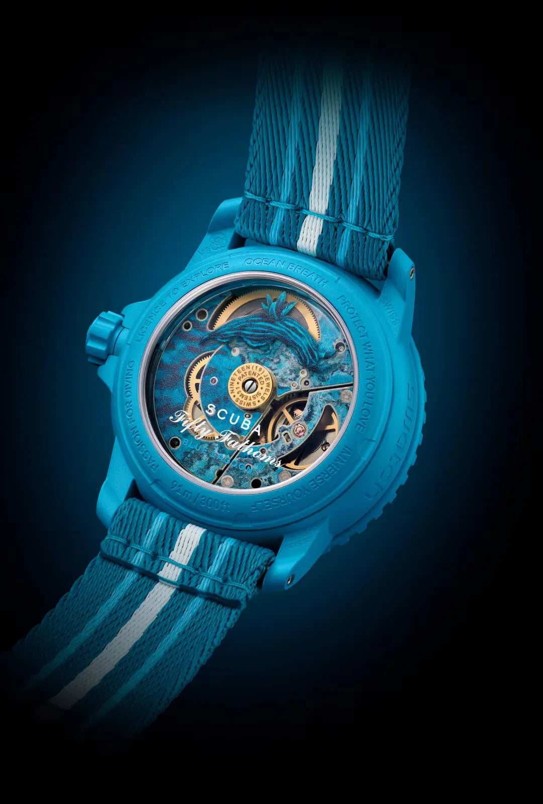 BIOCERAMIC SCUBA FIFTY FATHOMS COLLECTION - BLUE LAGOON
