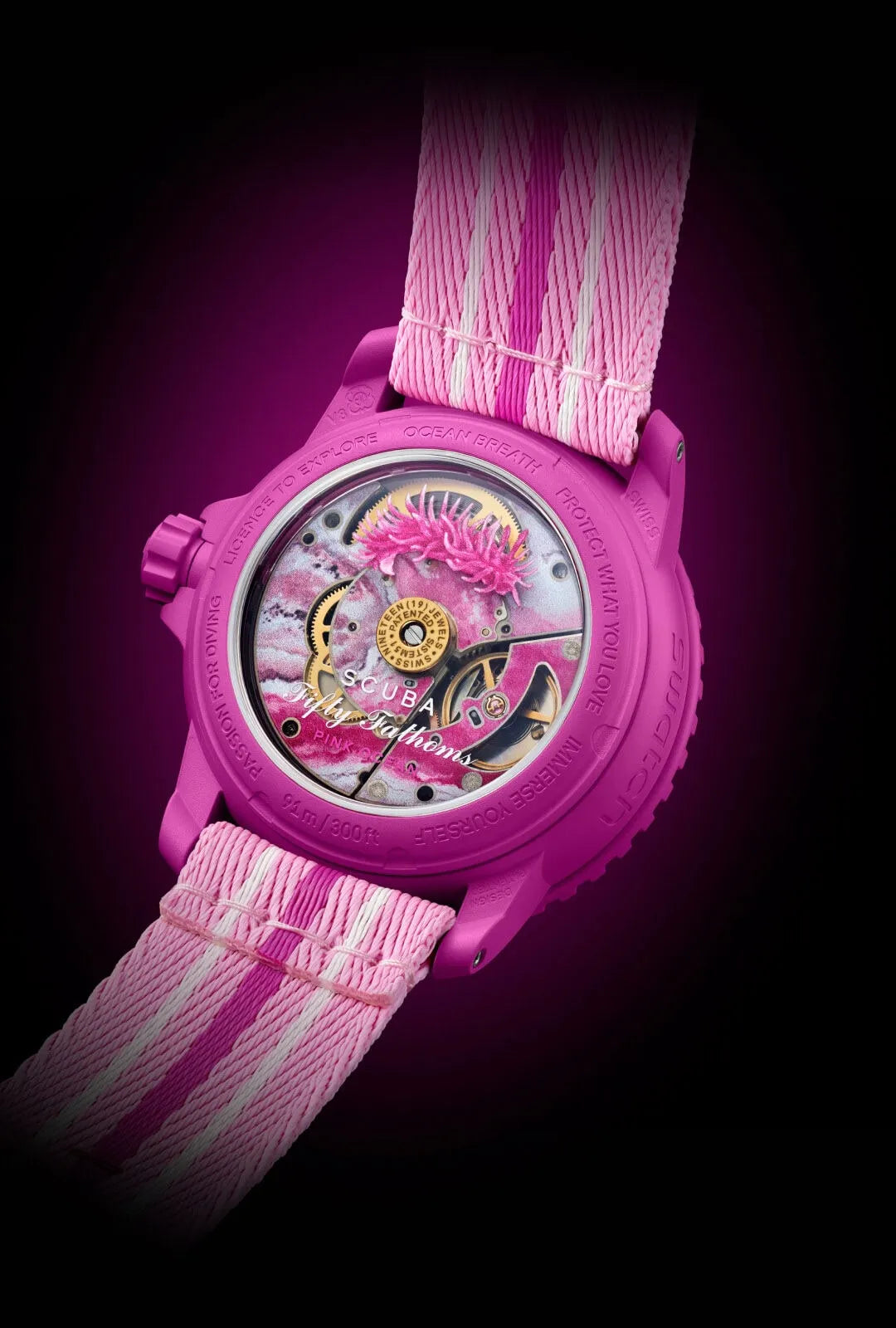 BIOCERAMIC SCUBA FIFTY FATHOMS COLLECTION - PINK OCEAN