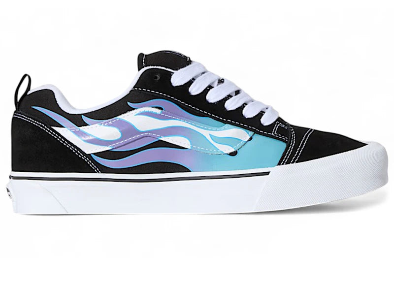 Vans Knu Skool 039 Black Blue Flame 039 Men 039 S Size 10 5