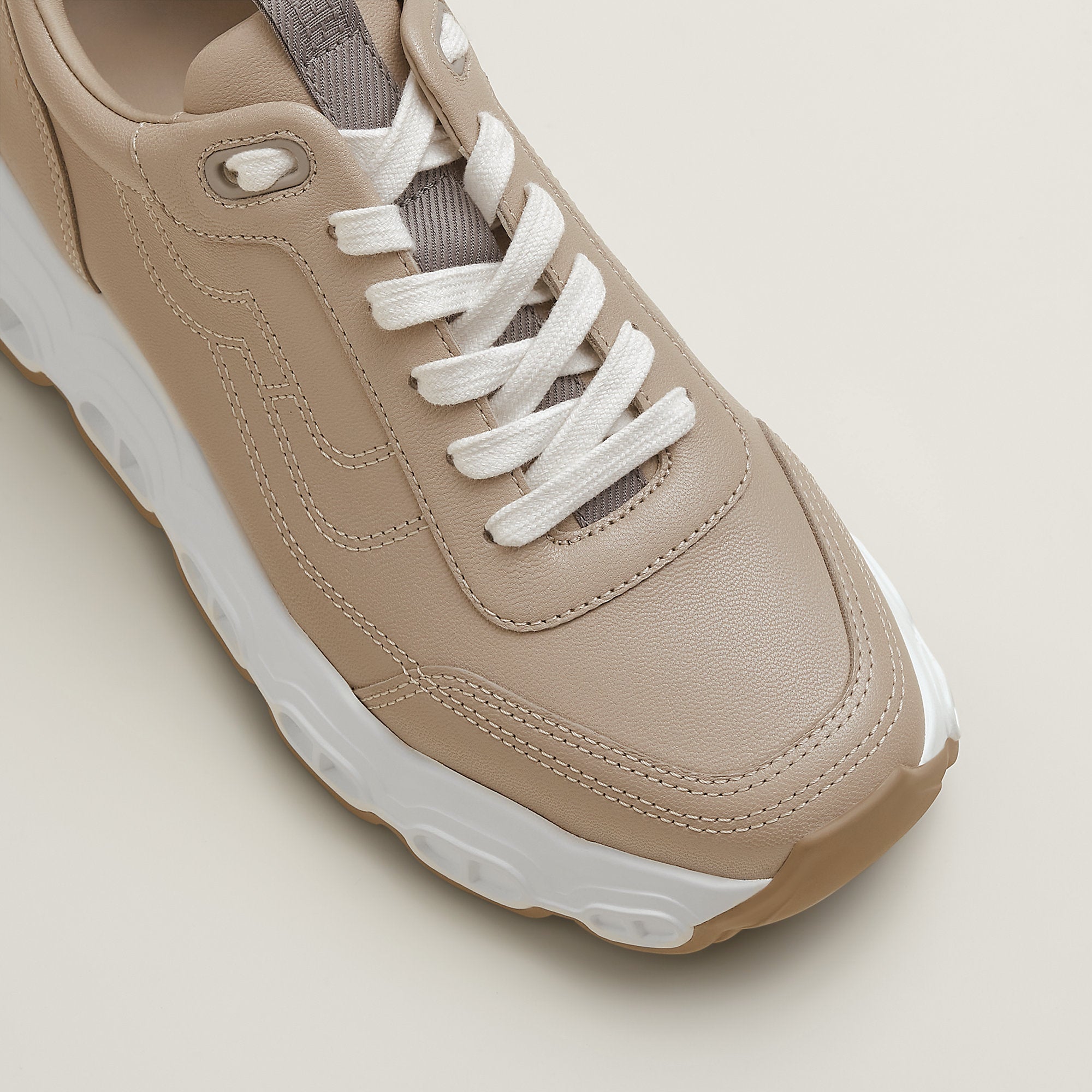 Hermes Impulse Sneaker Beige Galet