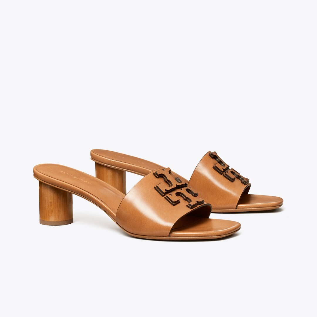Tory Burch Ines Heeled Mule TAN