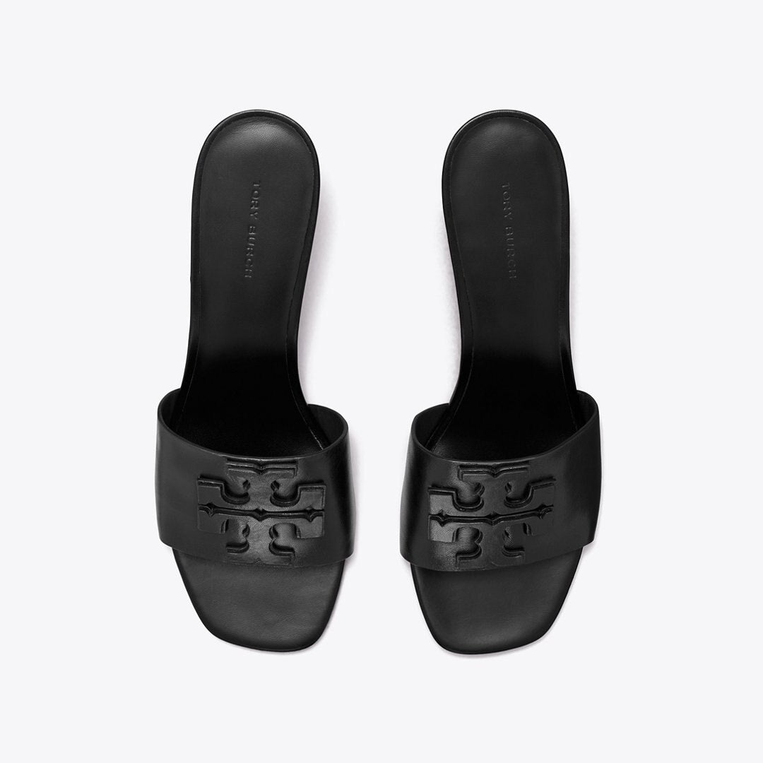 Tory Burch Ines Heeled Mule PERFECT BLACK