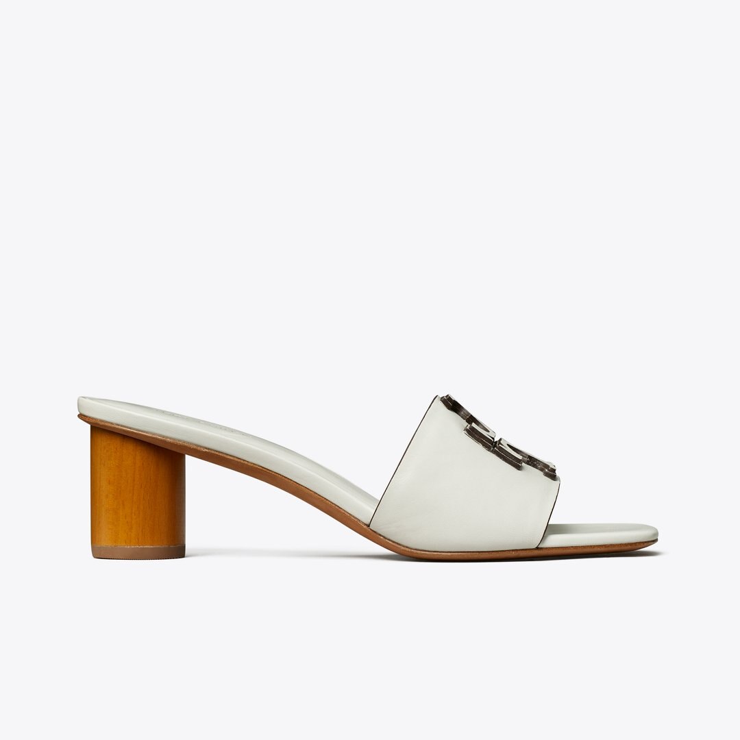 Tory Burch Ines Heeled Mule GARDENIA
